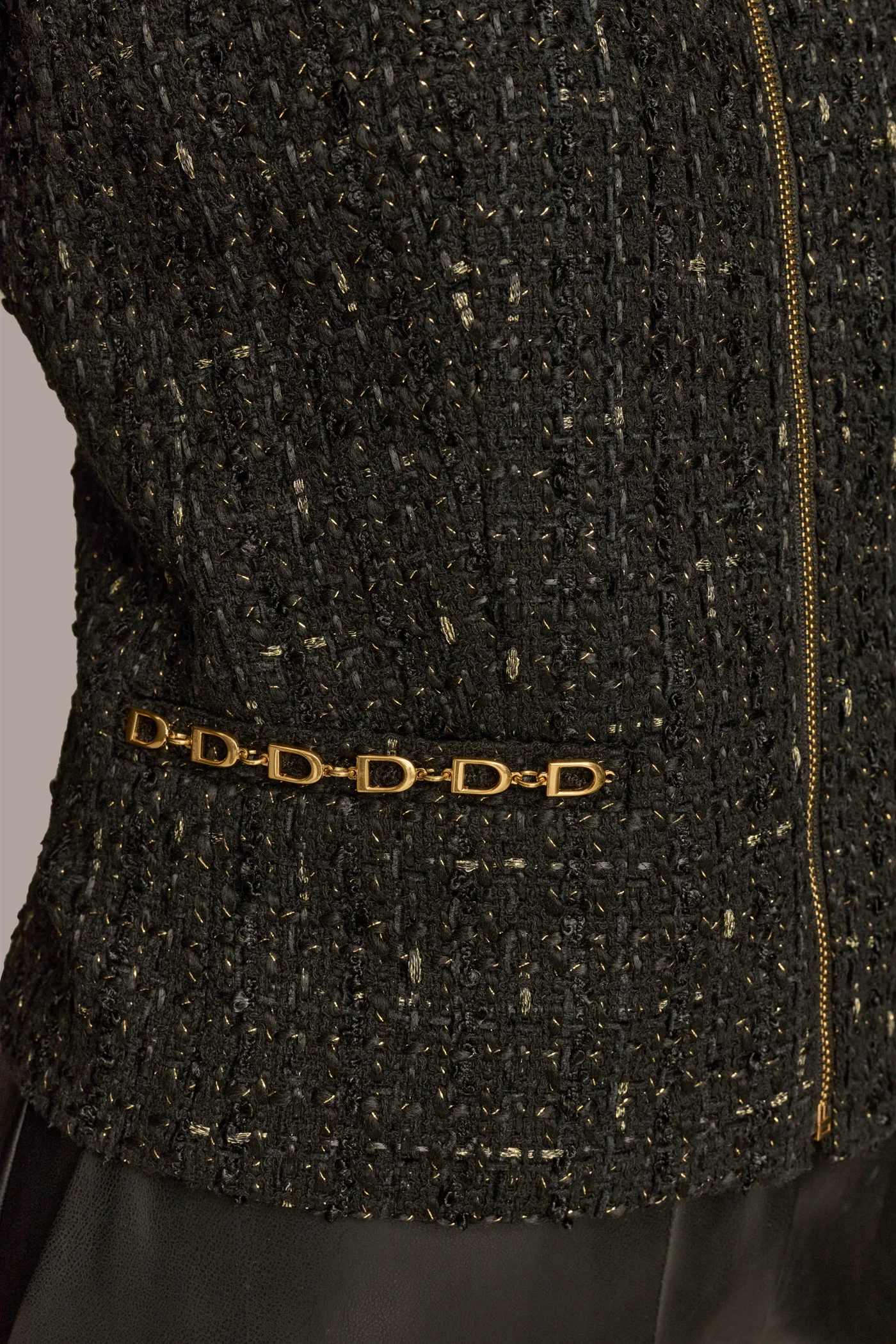 TWEED BUTTON FRONT JACKET