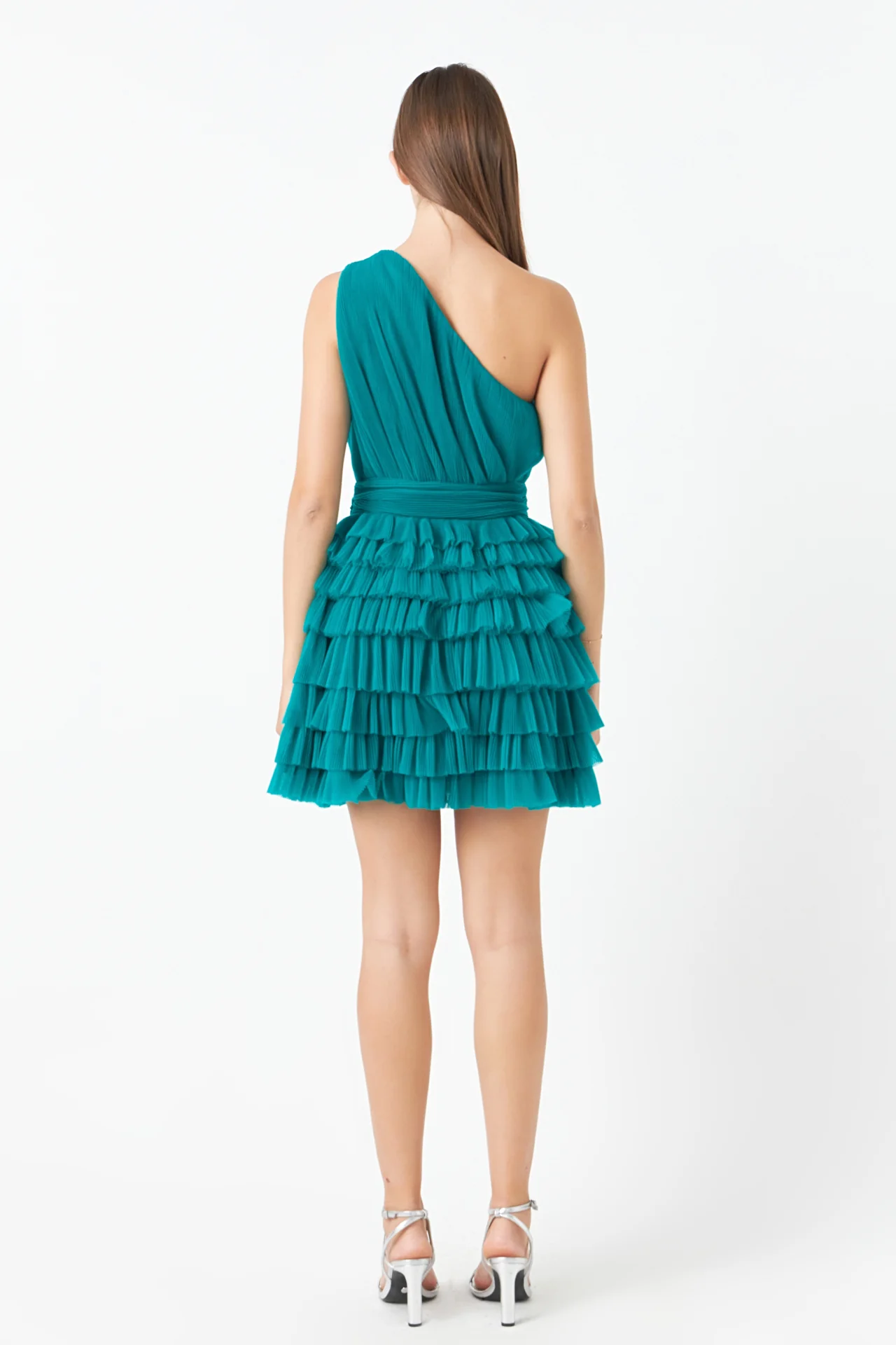 Tiered Tulle Mini Dress