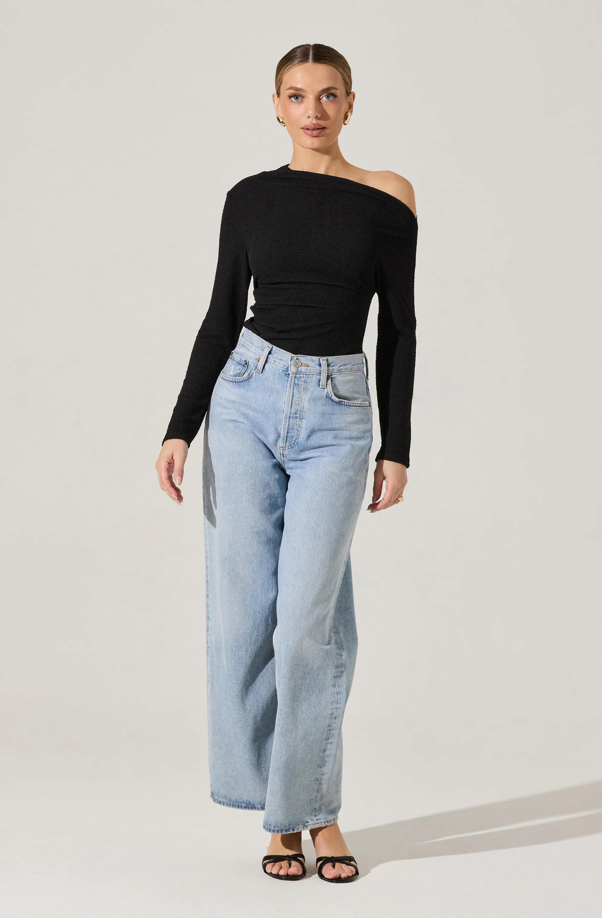 Textured Off Shoulder Top