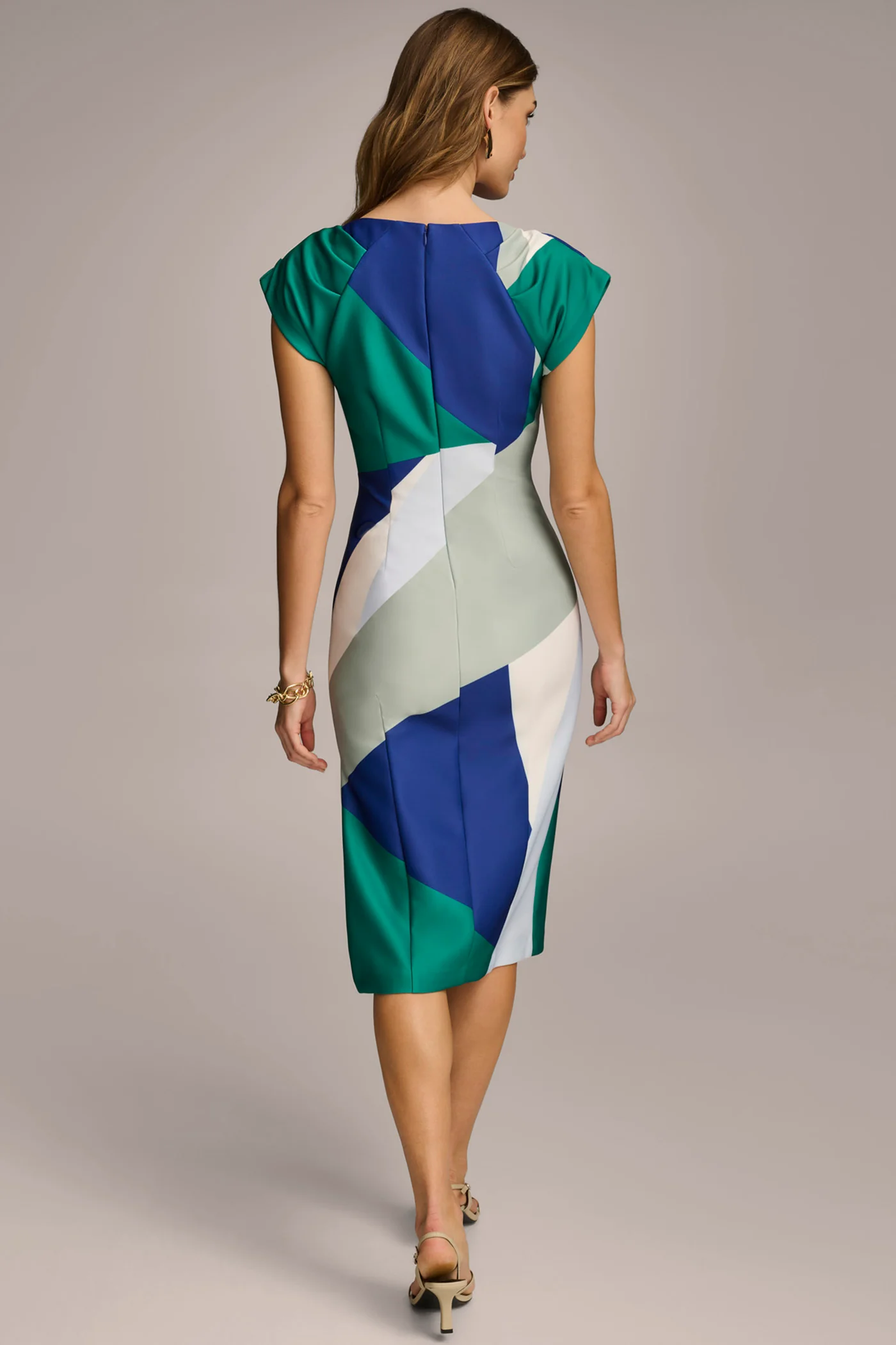 SHEATH COLORBLOCK DRESS
