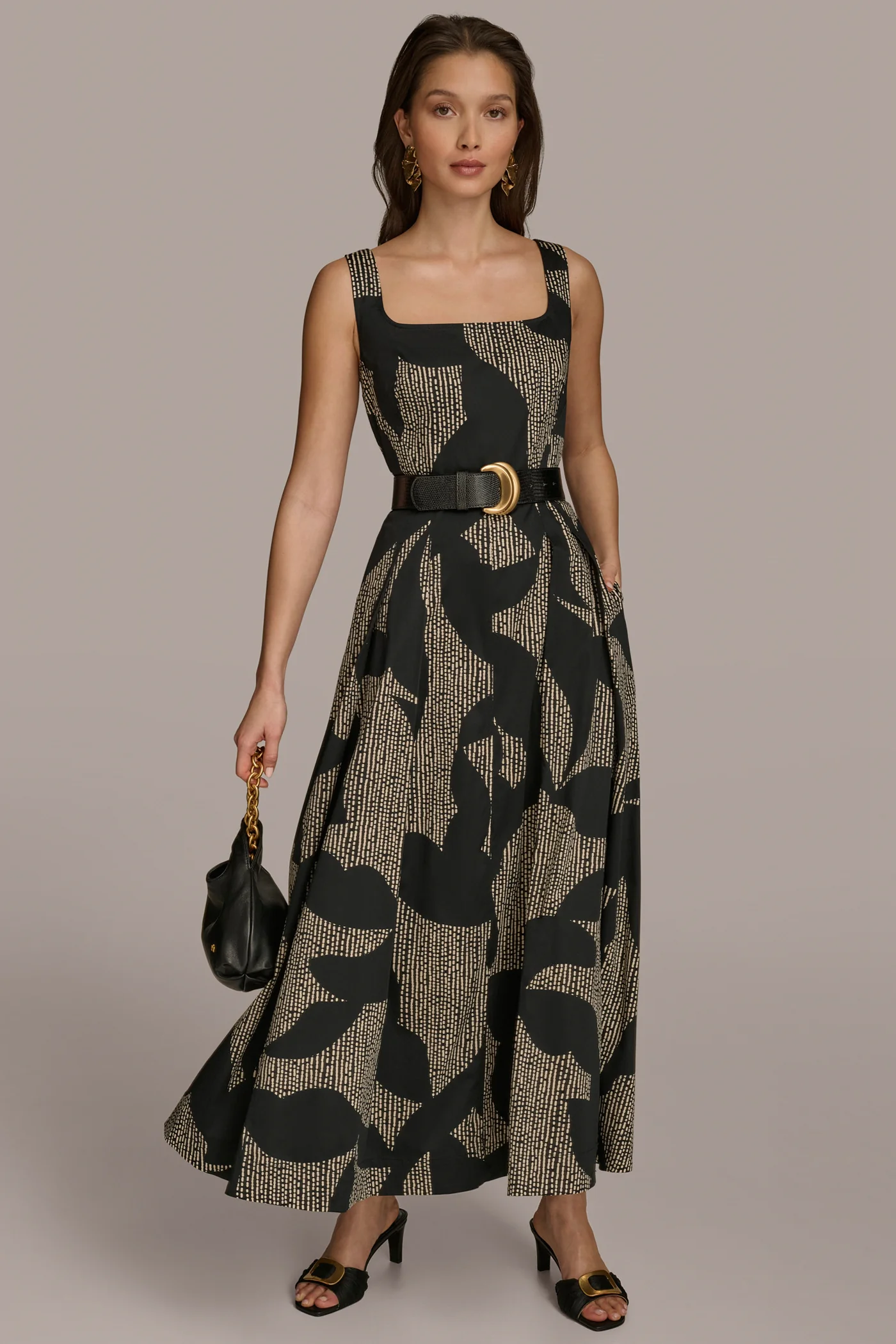 COTTON A LINE MIDI DRESS