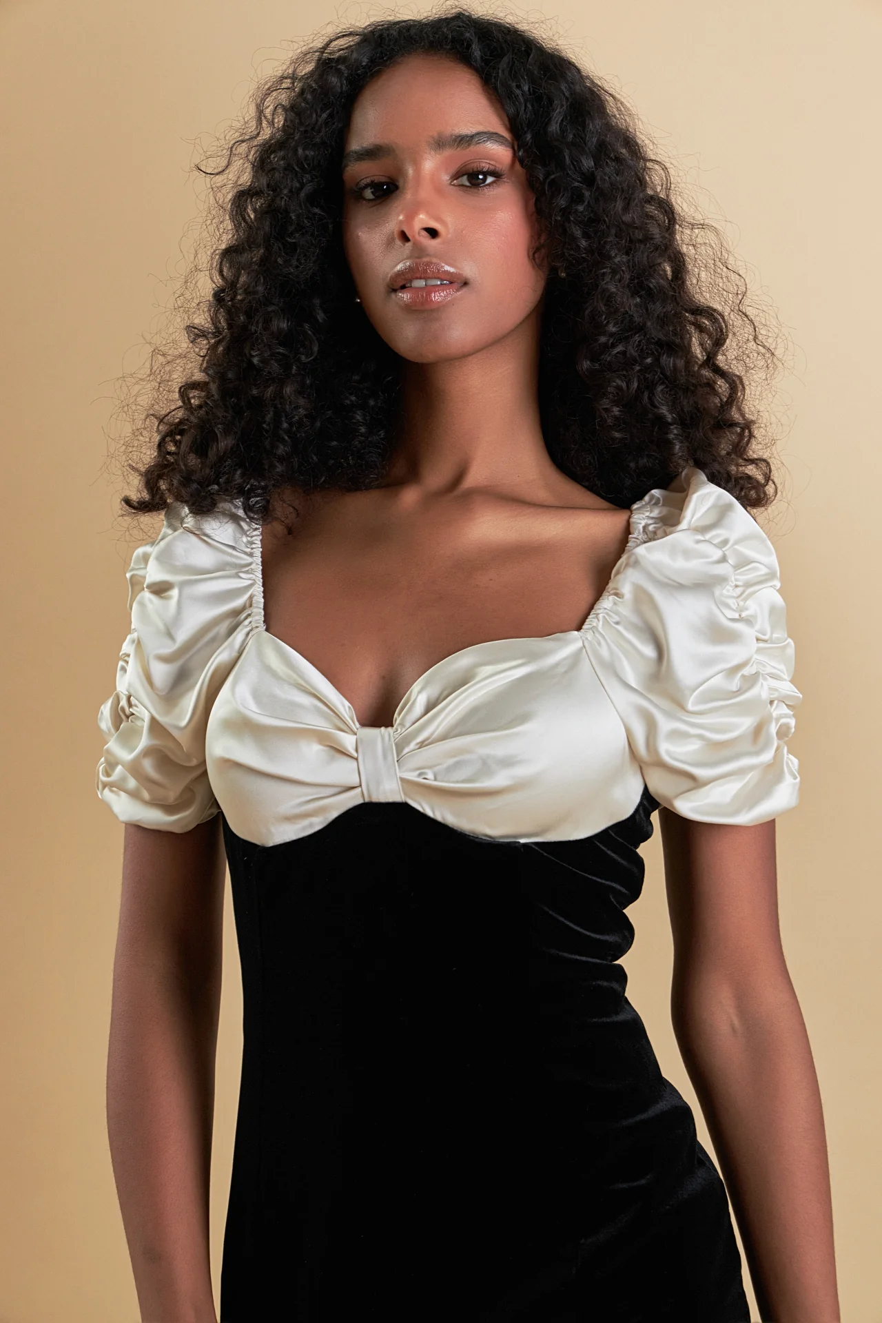 White Combo Mini Dress