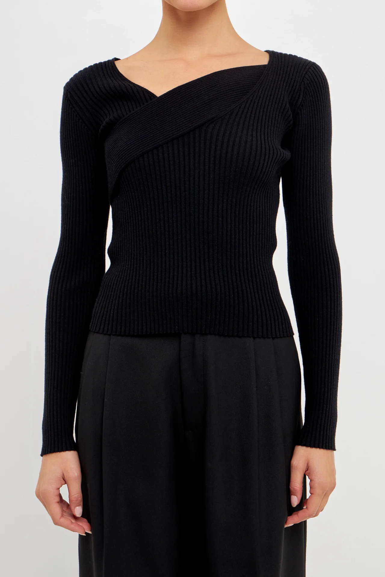 Knit Wrap Sweater