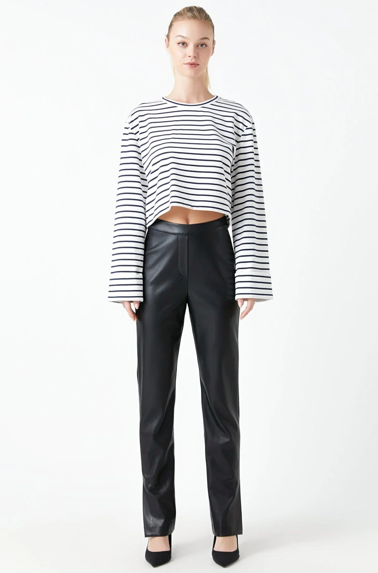 Pu Slit Leggings