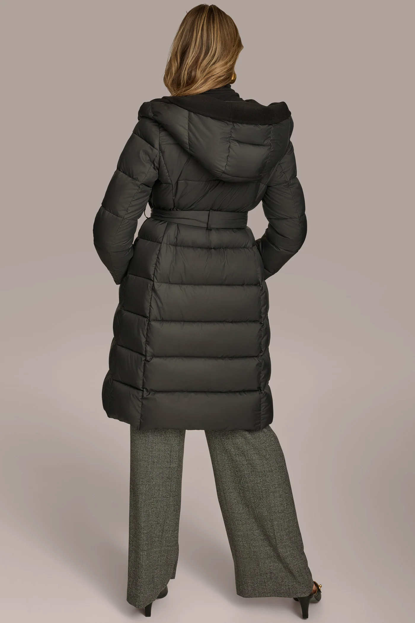 TIE WAIST PUFFER