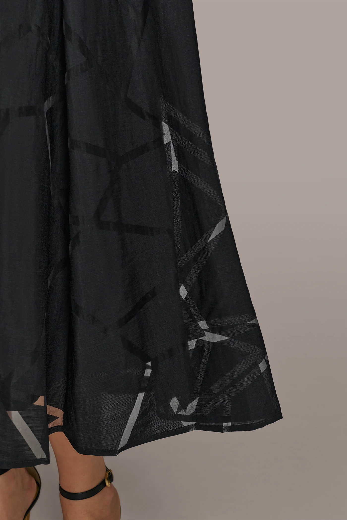 BURNOUT BELTED SHIRT DRESS