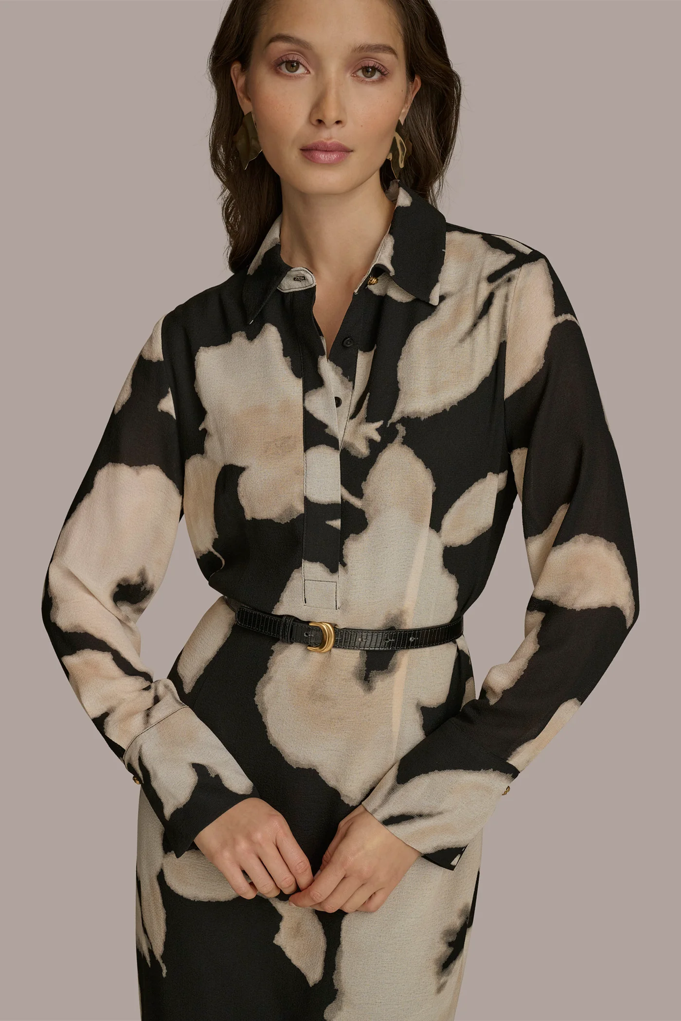 FLORAL A LINE MIDI DRESS