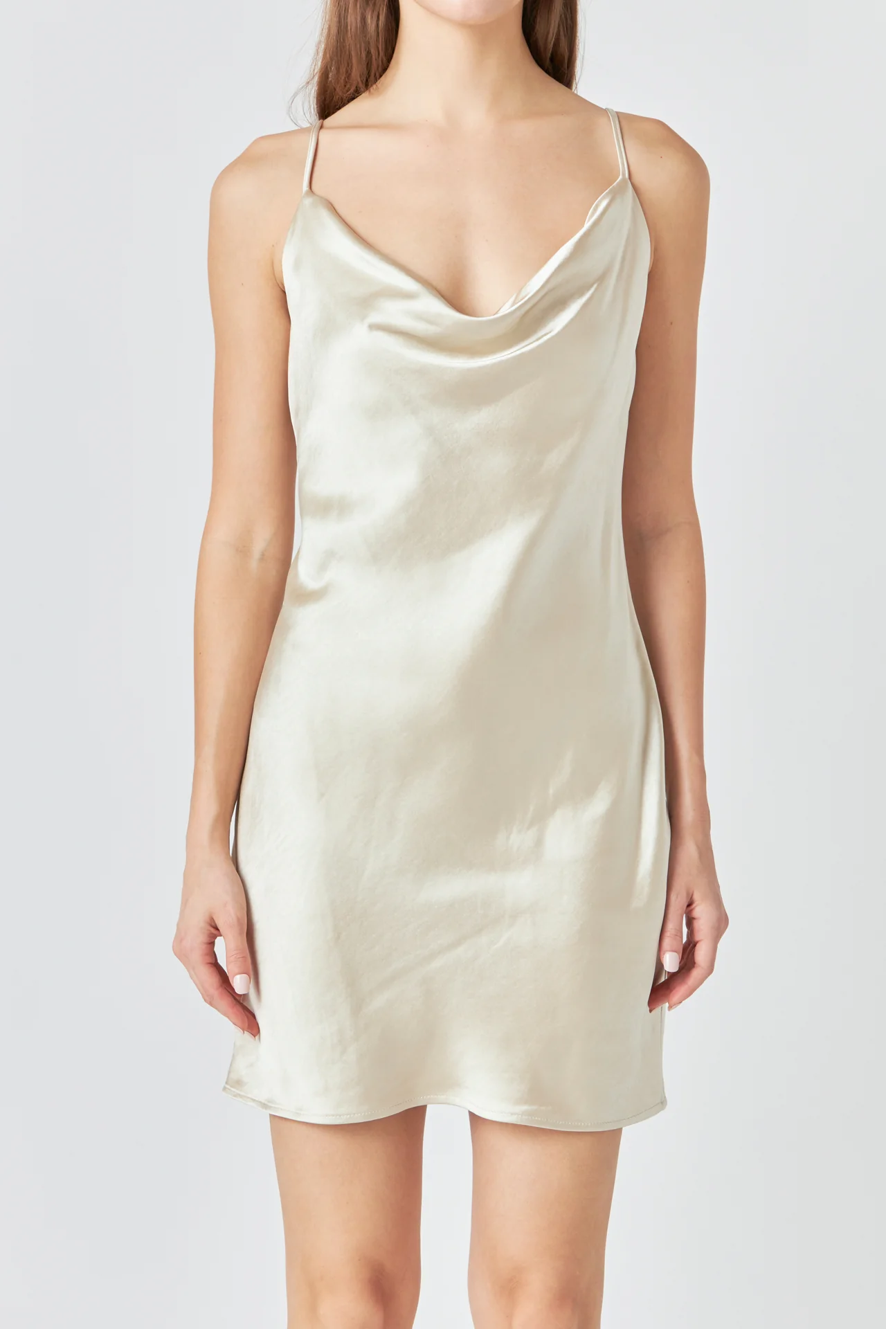 Satin Slip Mini Dress
