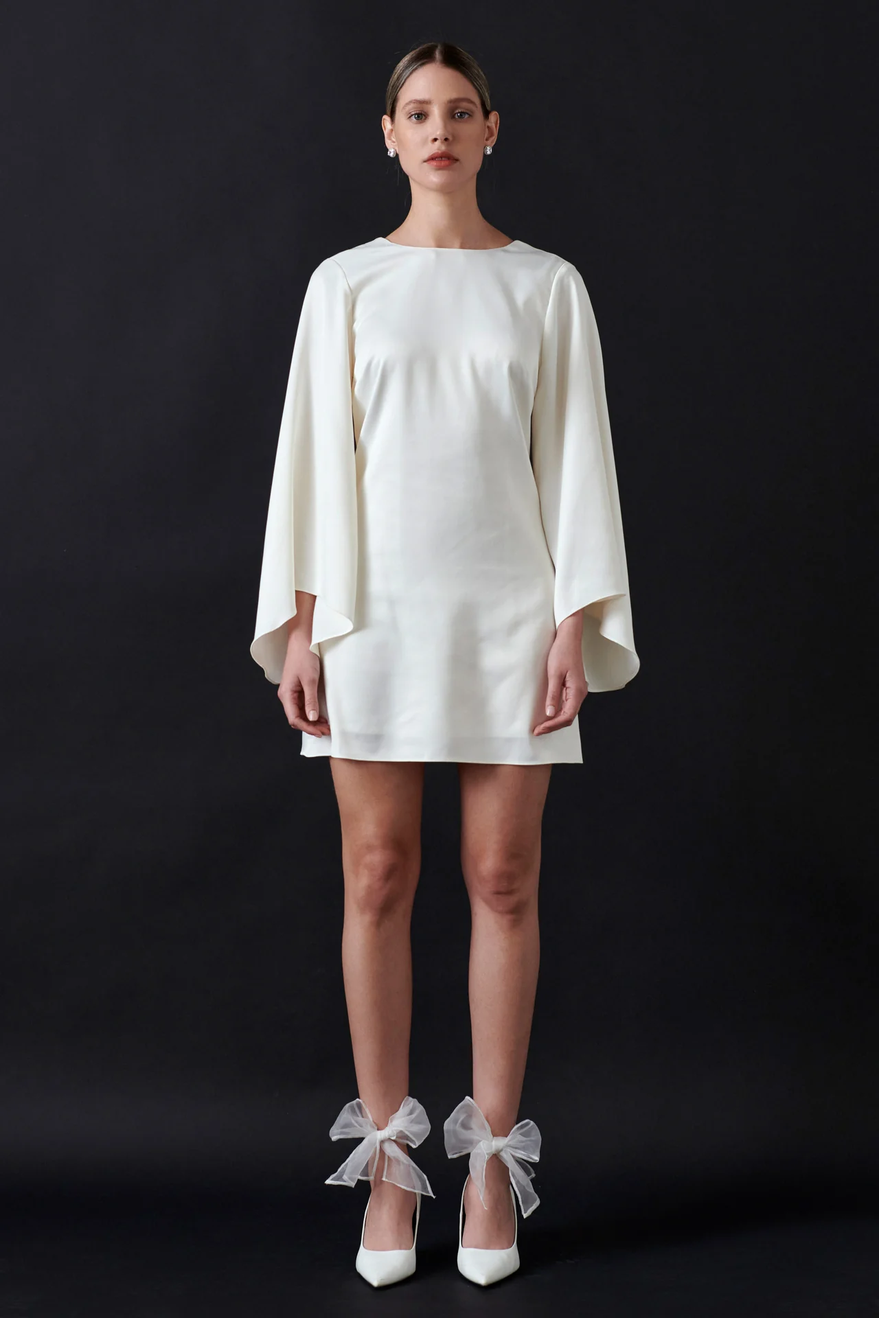 Bell-Sleeve Mini Dress