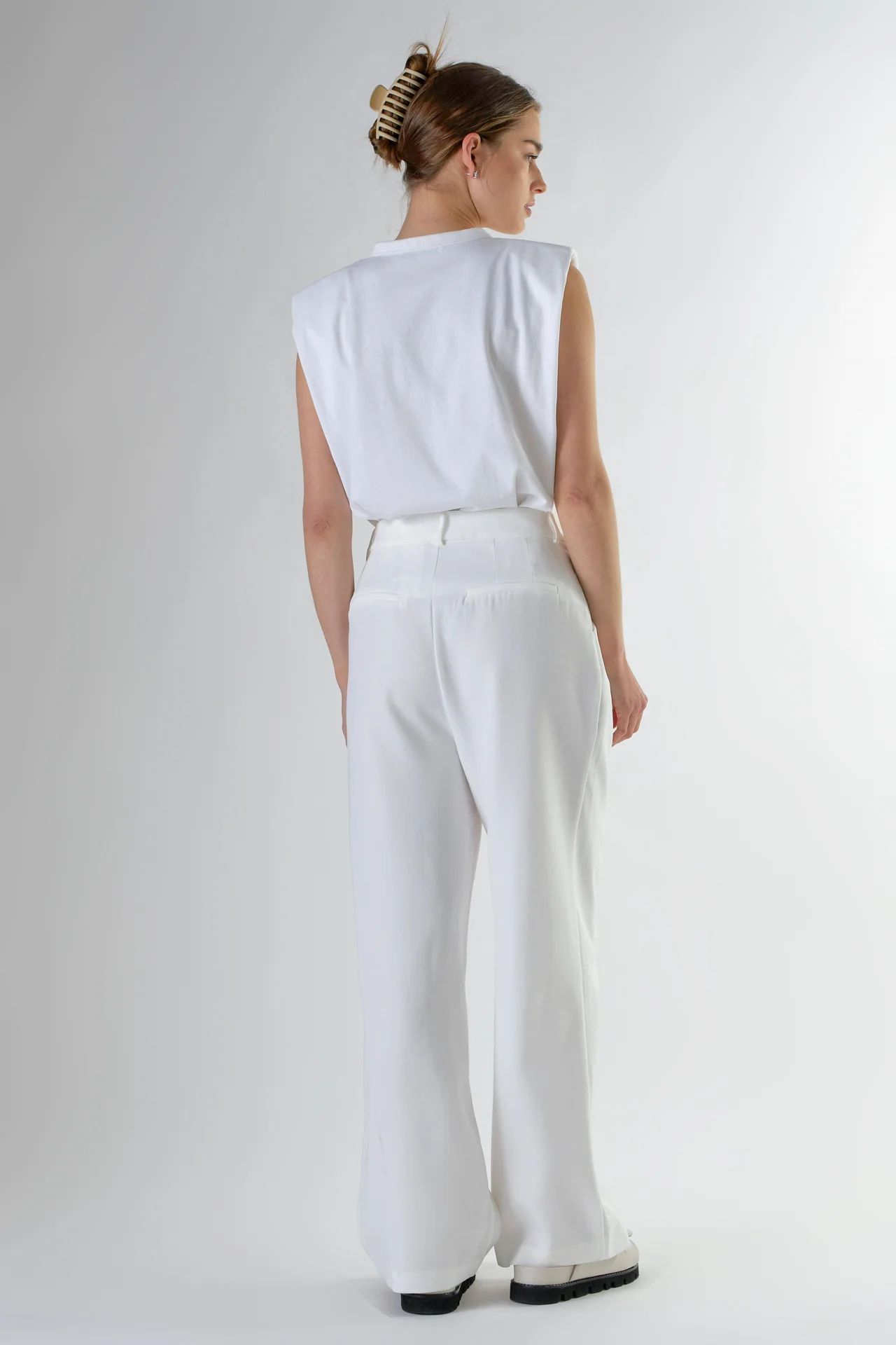 High-Waisted Suit Trousers