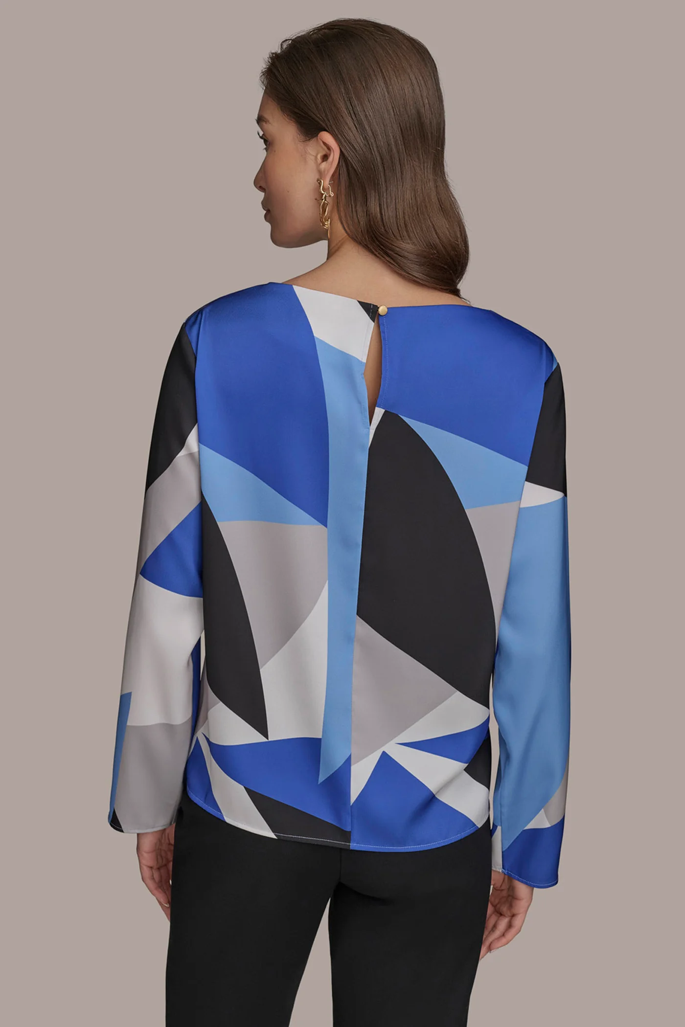 PRINT ROUND HEM TOP