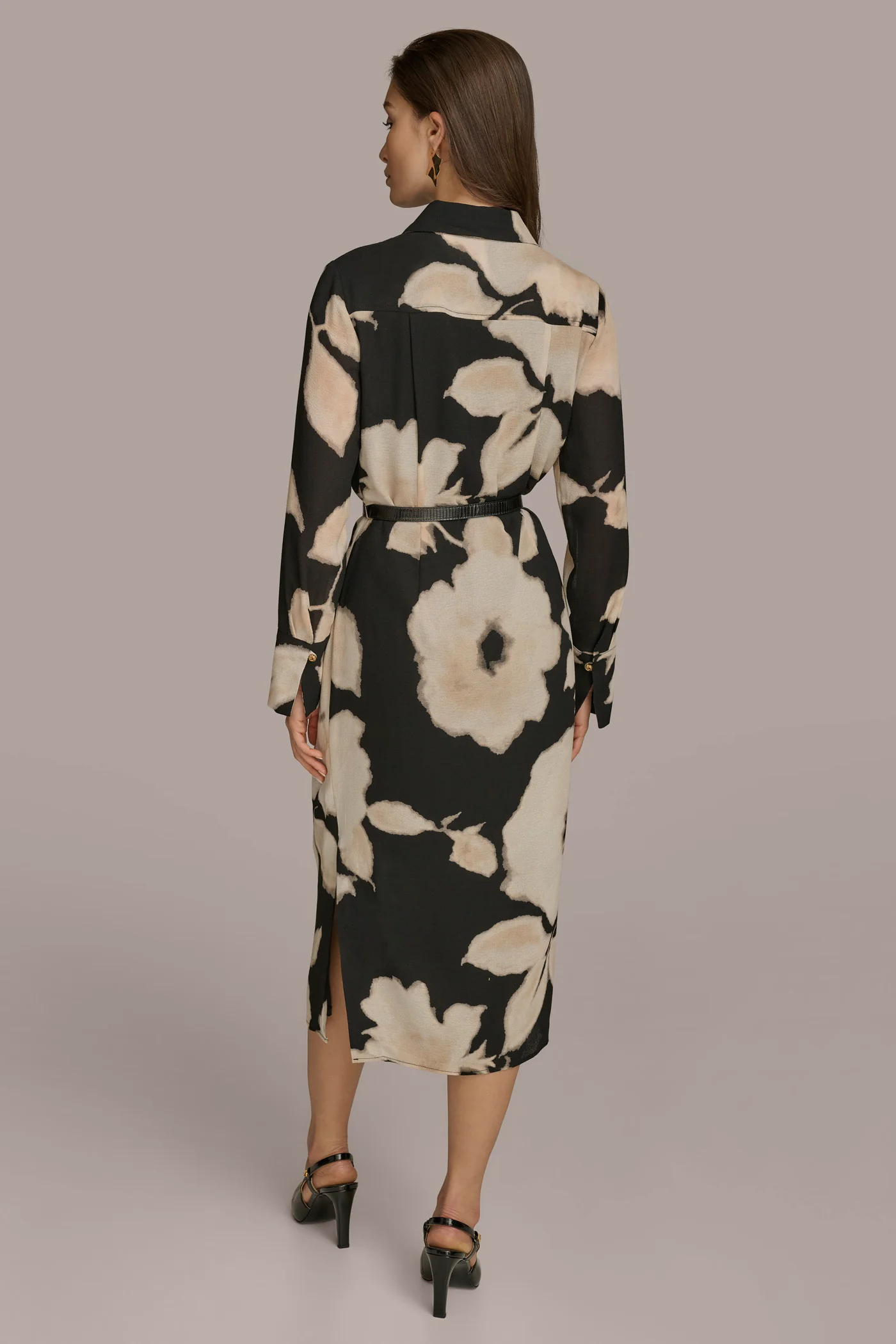 FLORAL A LINE MIDI DRESS