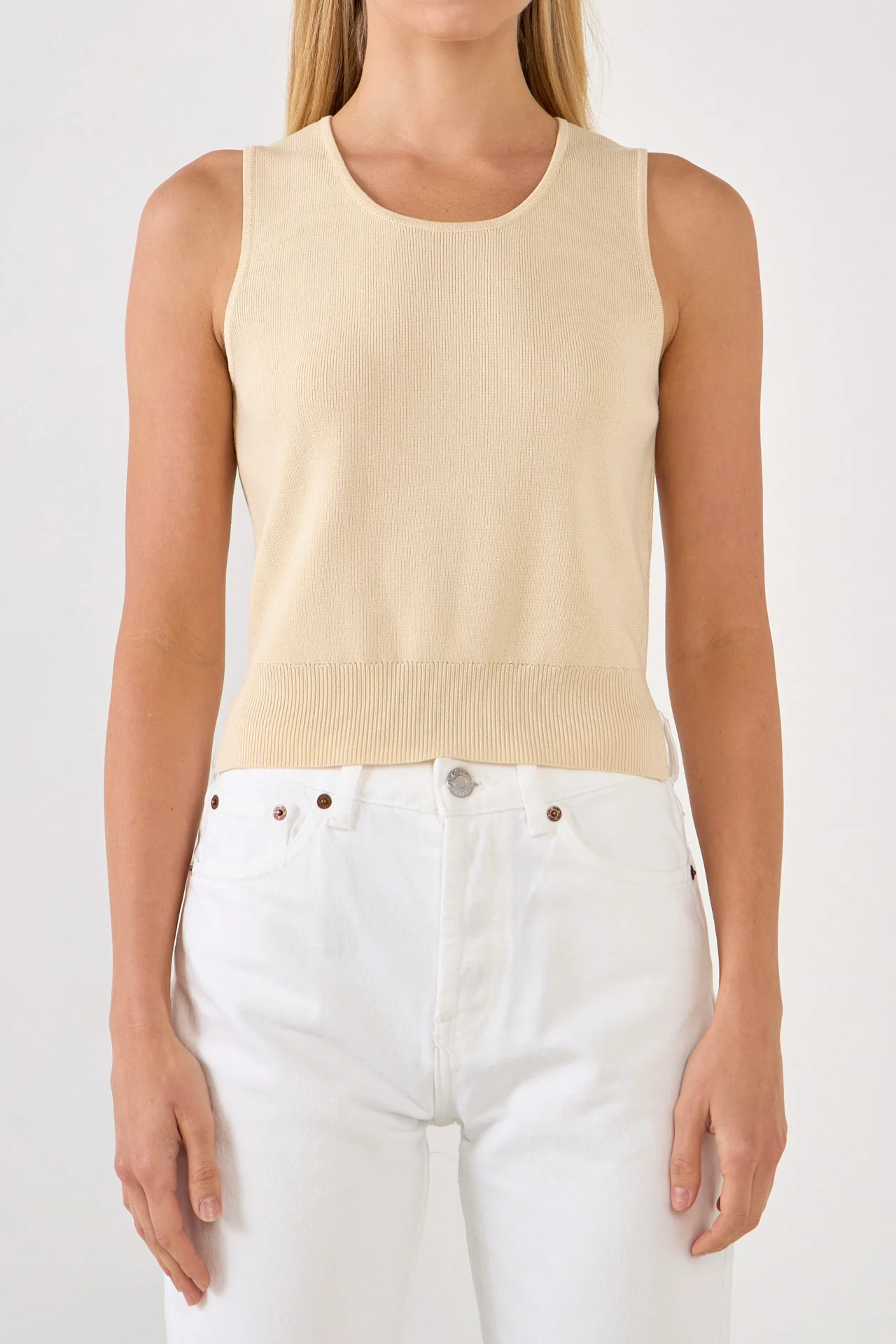 Cropped Knit Top