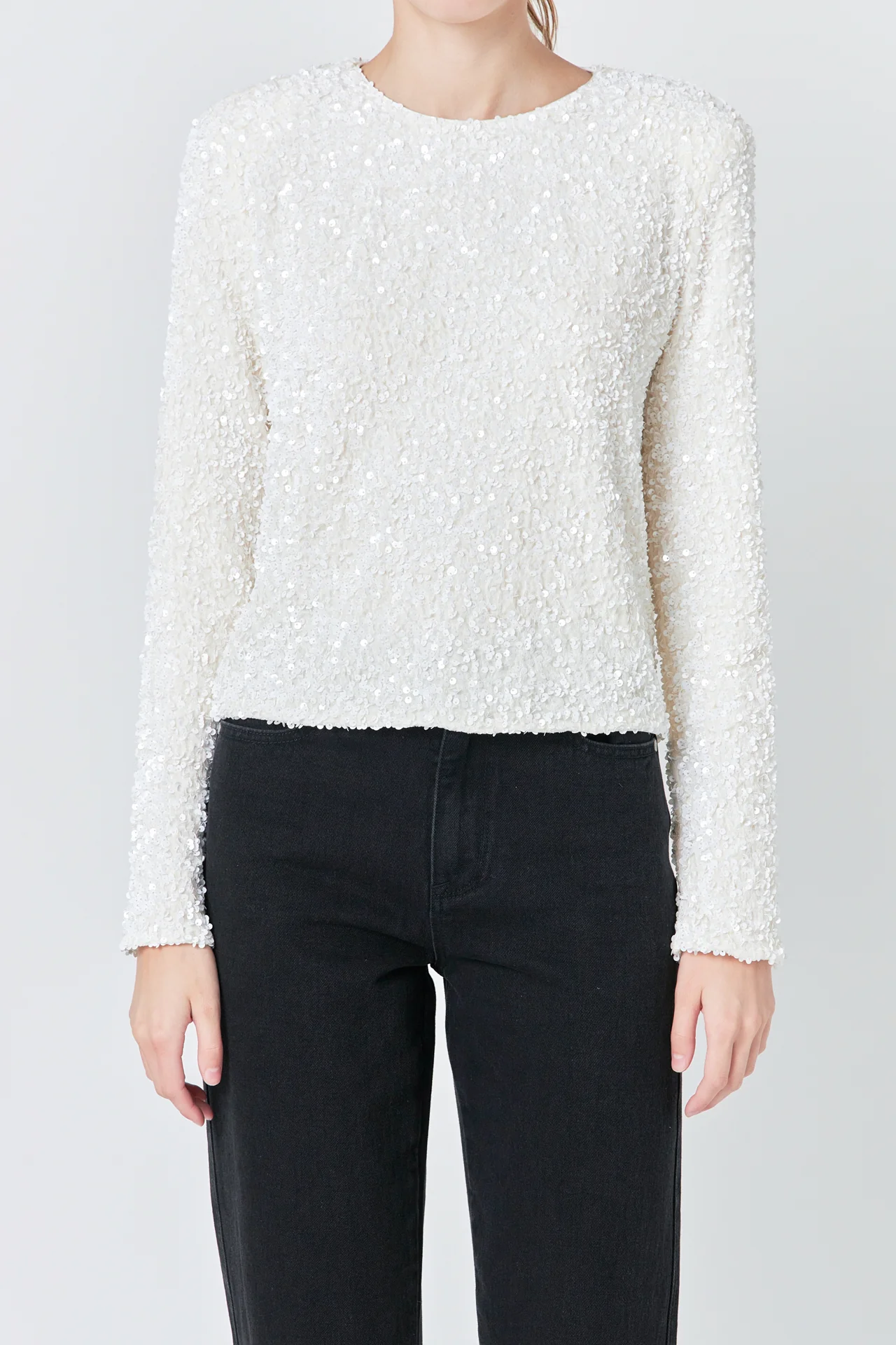 Sequins Long Sleeve Top