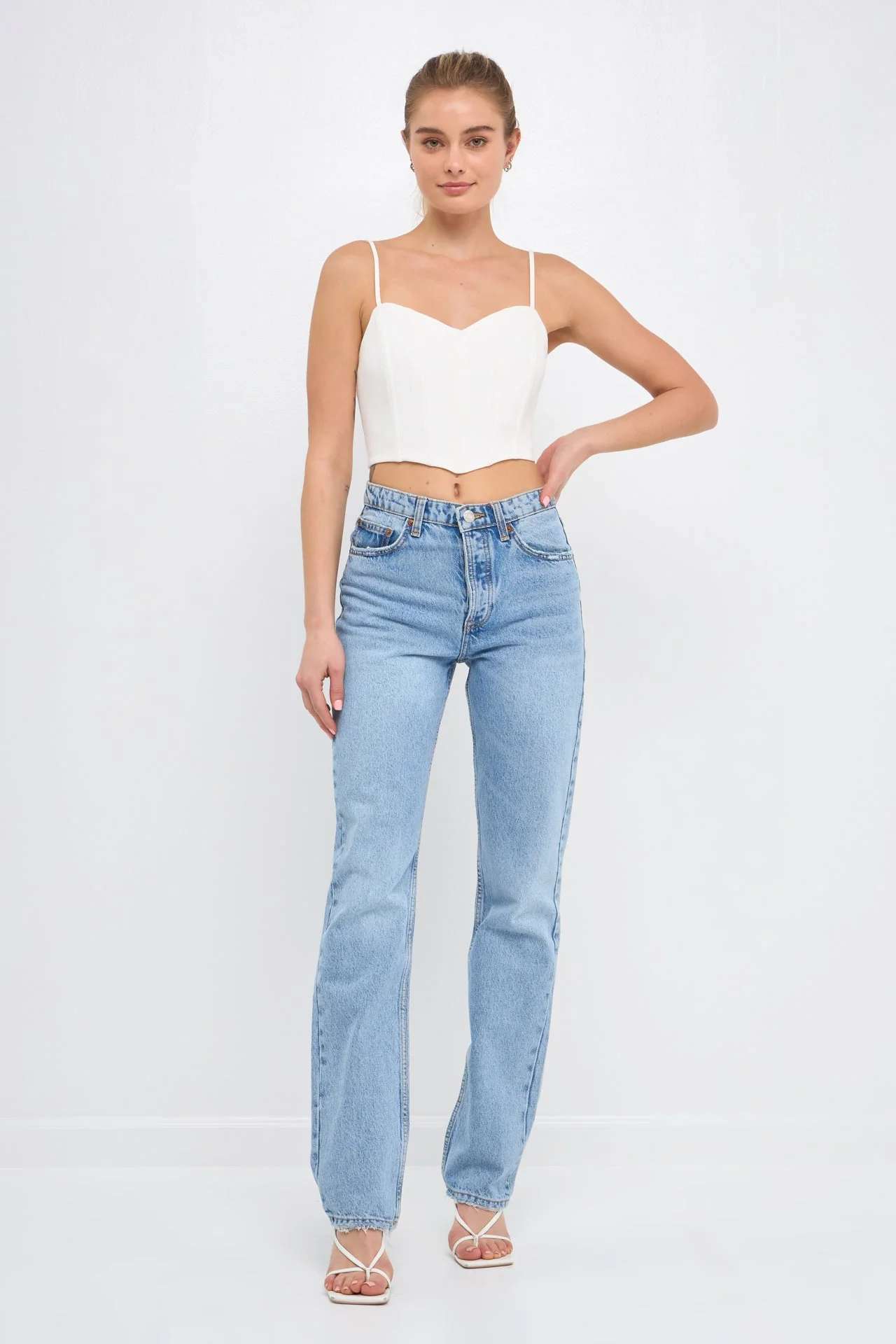 Adjustable Bustier Crop Top