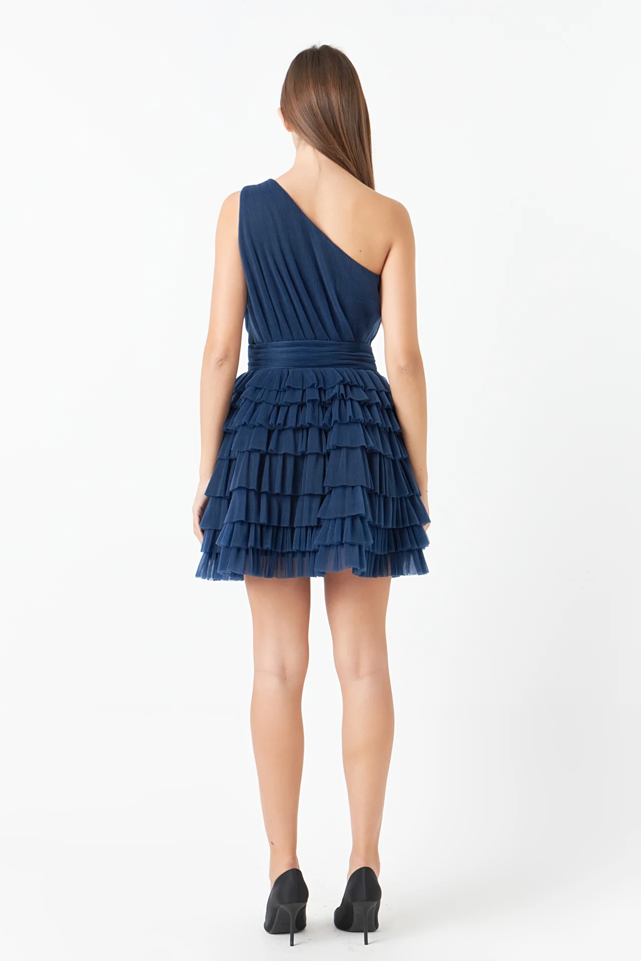 Tiered Tulle Mini Dress