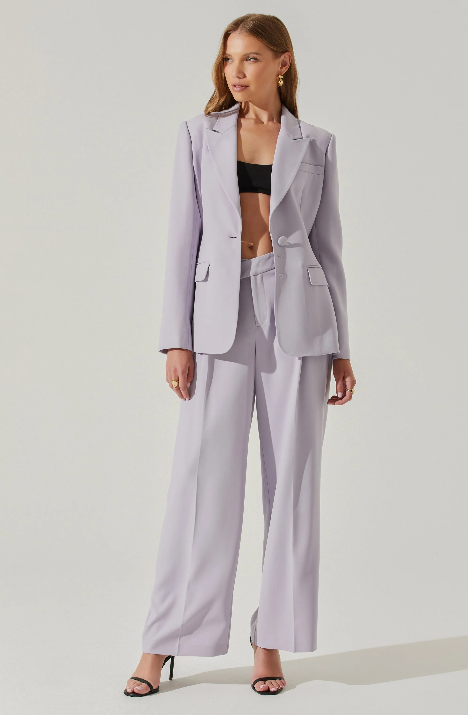 Rubina Criss-Cross Waist Wide Leg Pants