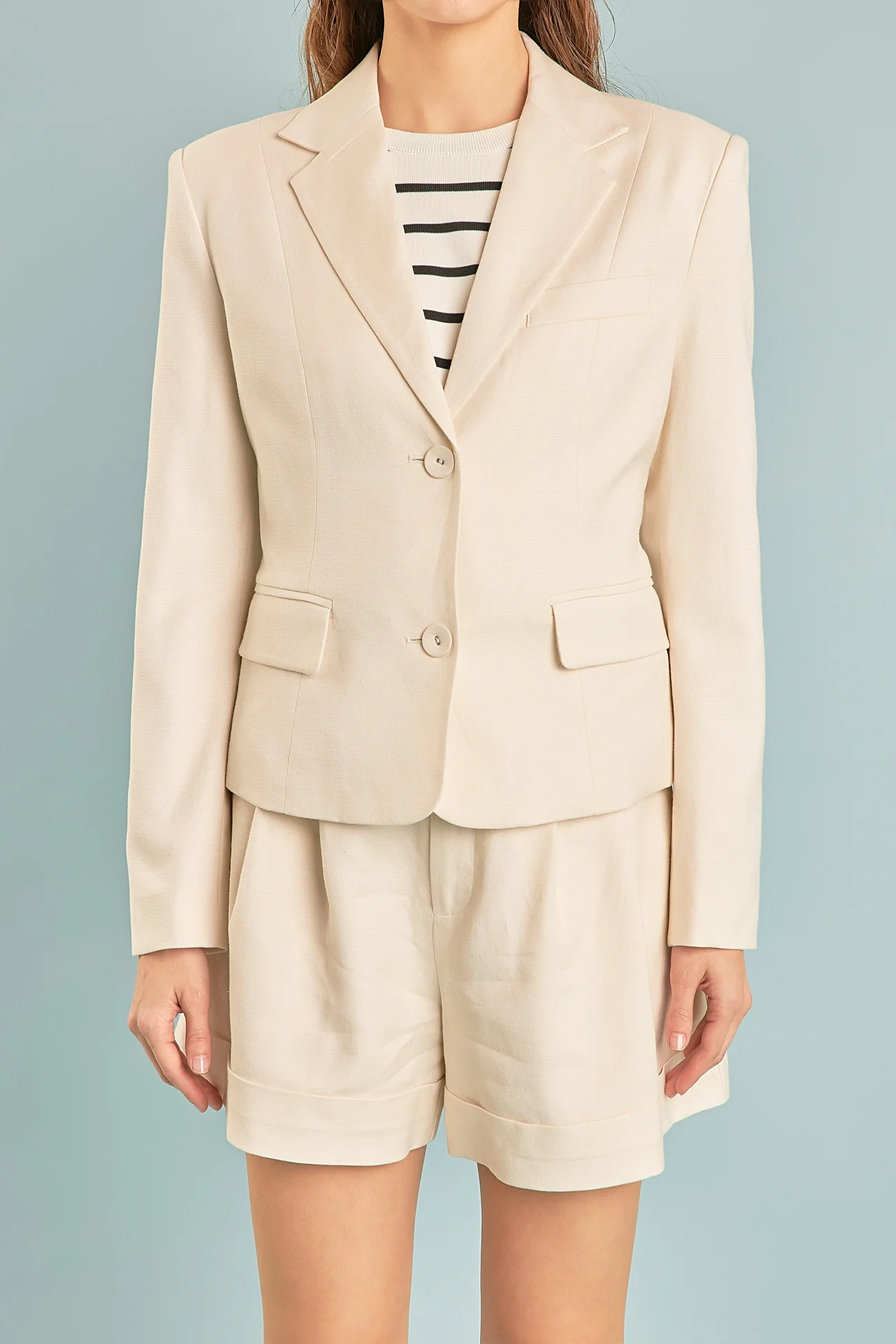 Linen Two Buttoned Blazer