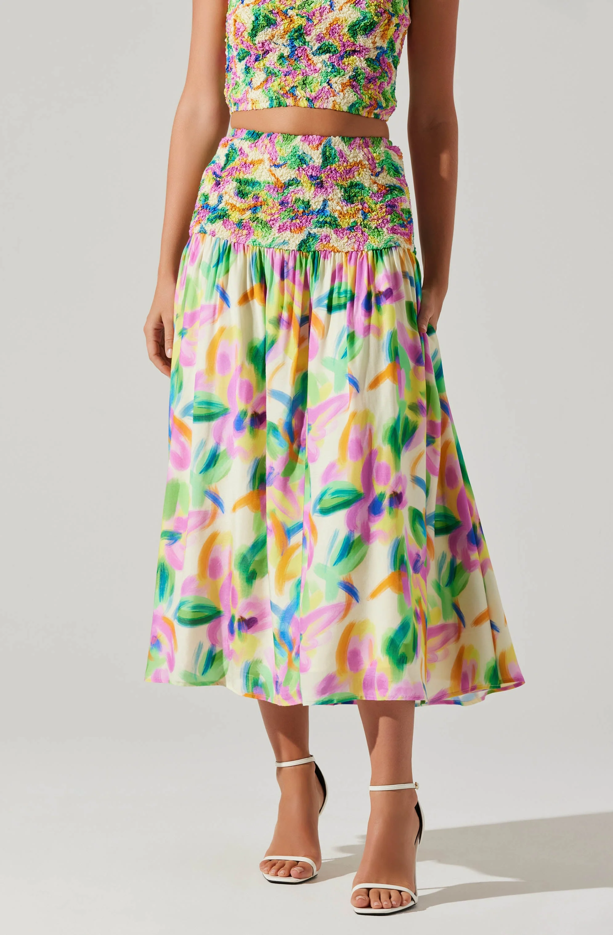 Moana Mixed Media Skirt