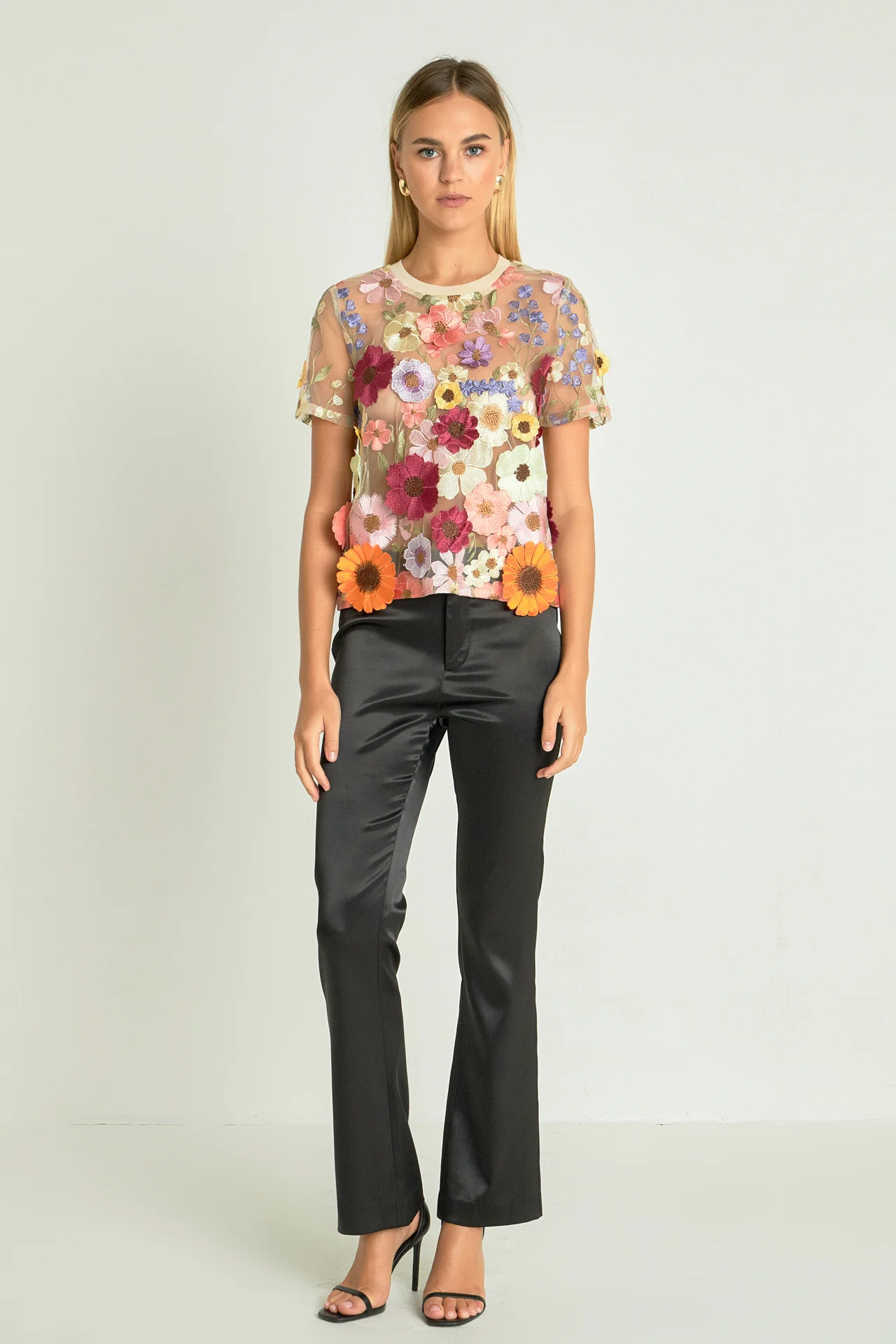 Floral Embroidered Top