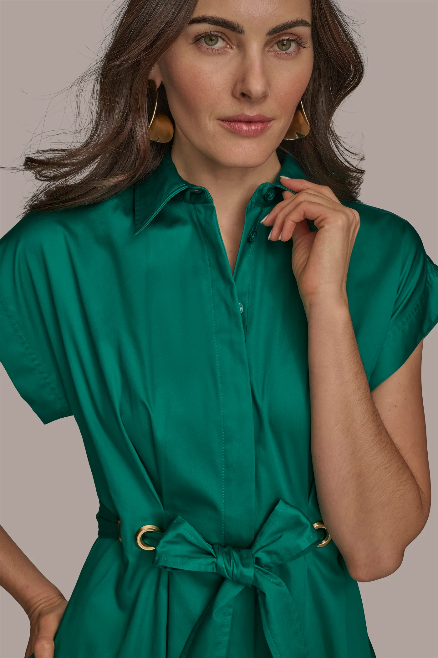 COTTON A LINE MIDI DRESS