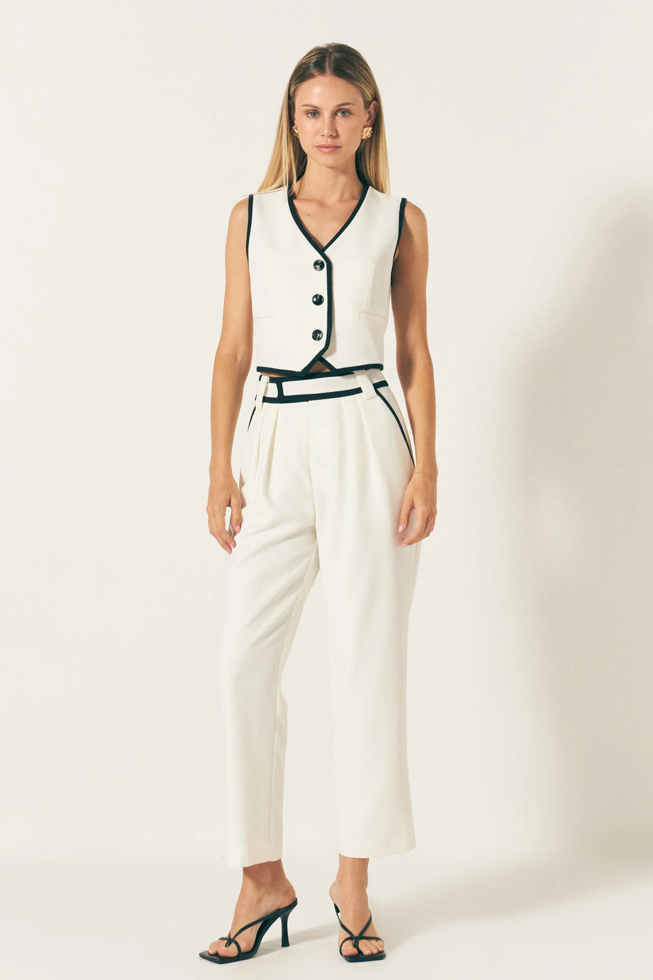 Trousers with Binding Detail