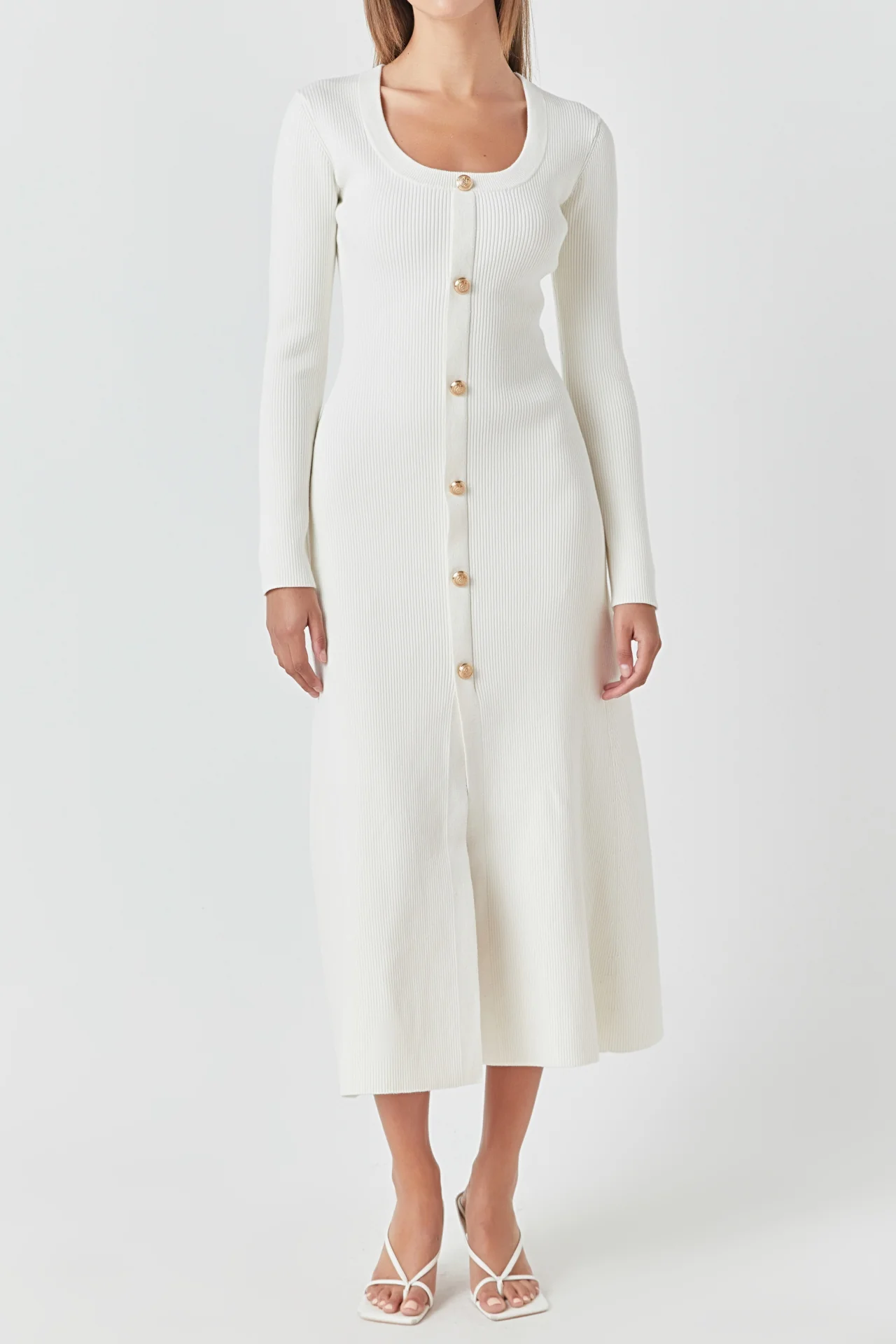 Premium Button-Down Maxi Dress