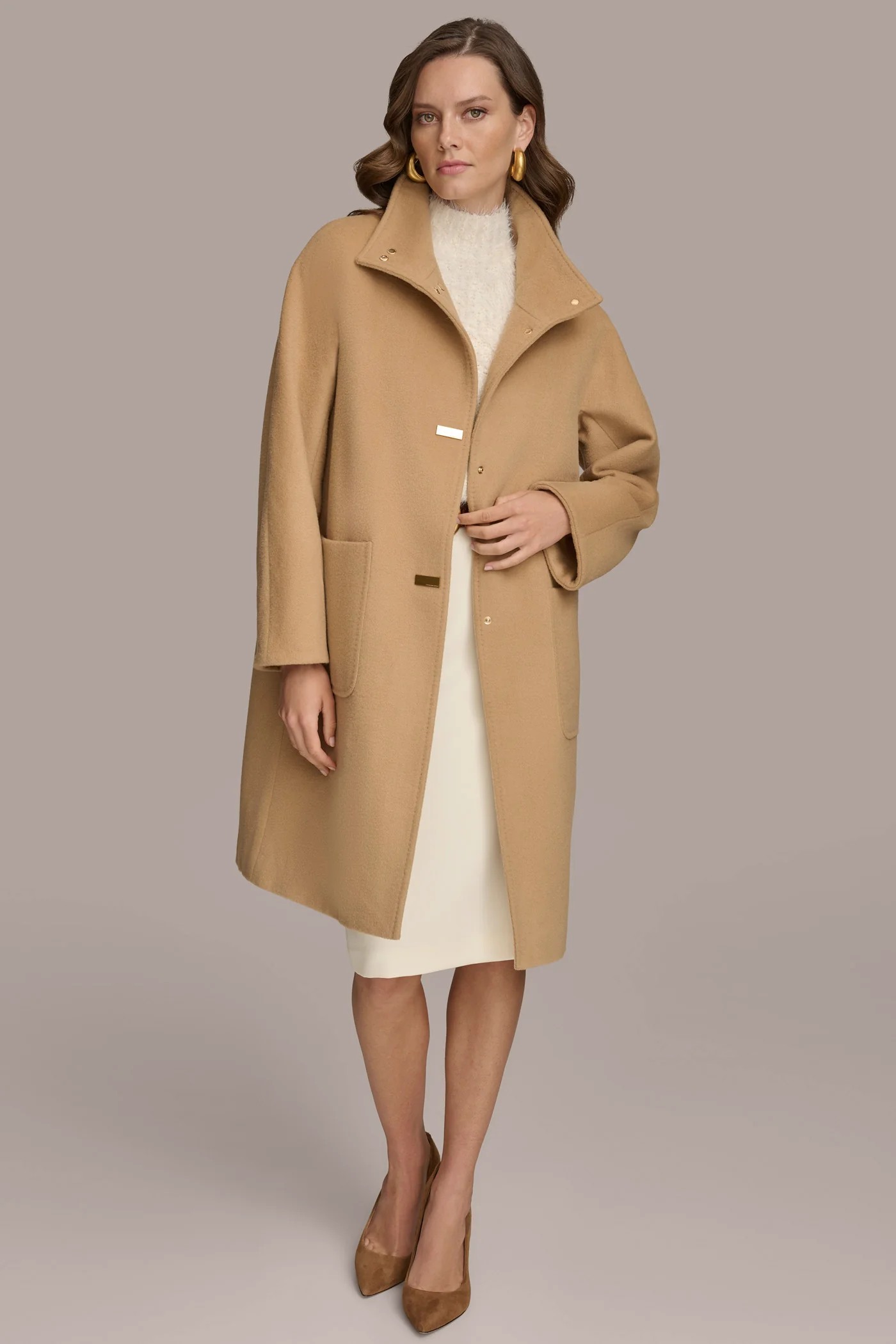 FUNNEL NECK COAT