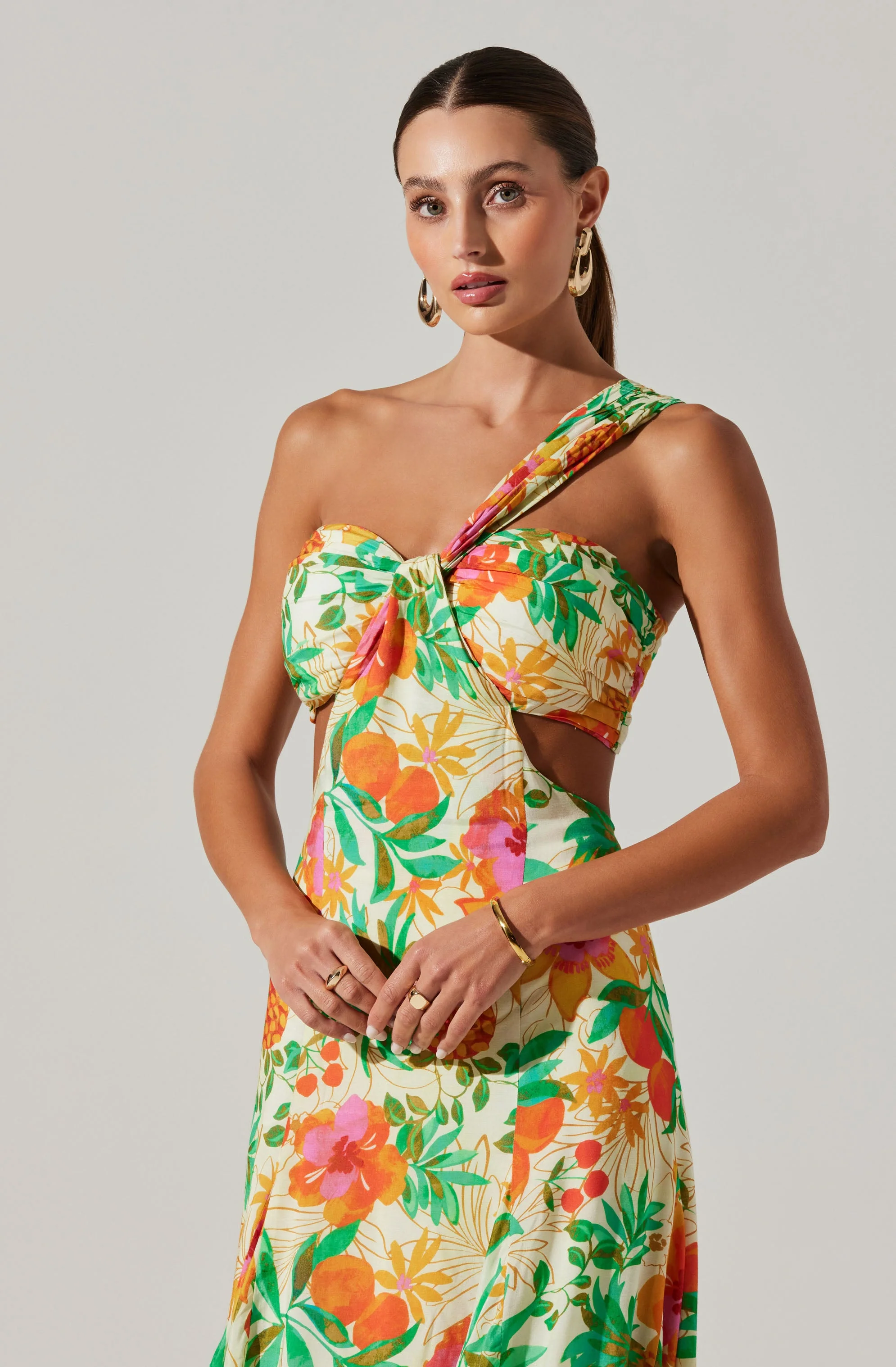 Mezcal One Shoulder Maxi Dess
