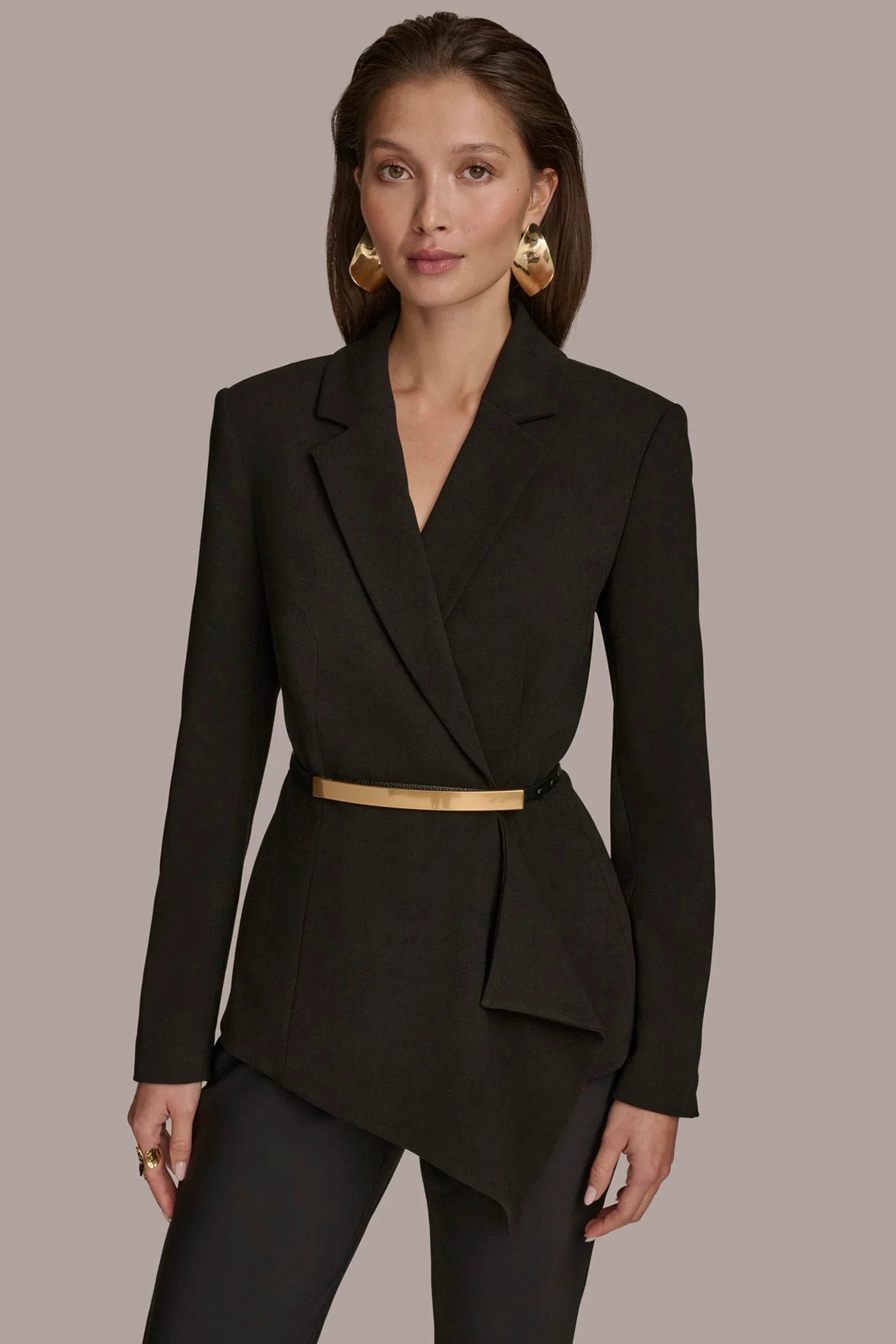 JACKET WITH BAR BELT