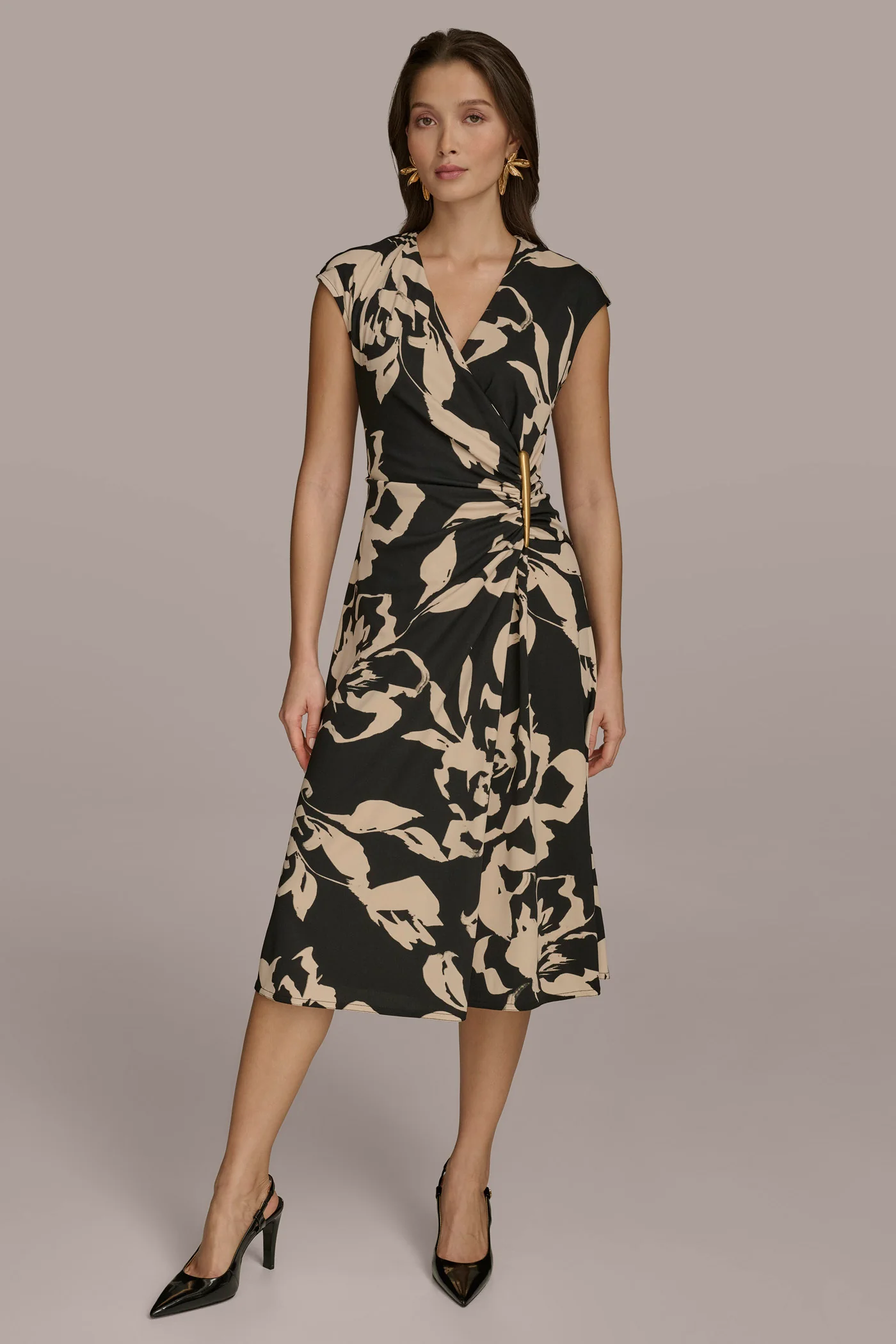 FLORAL A LINE  DRESS
