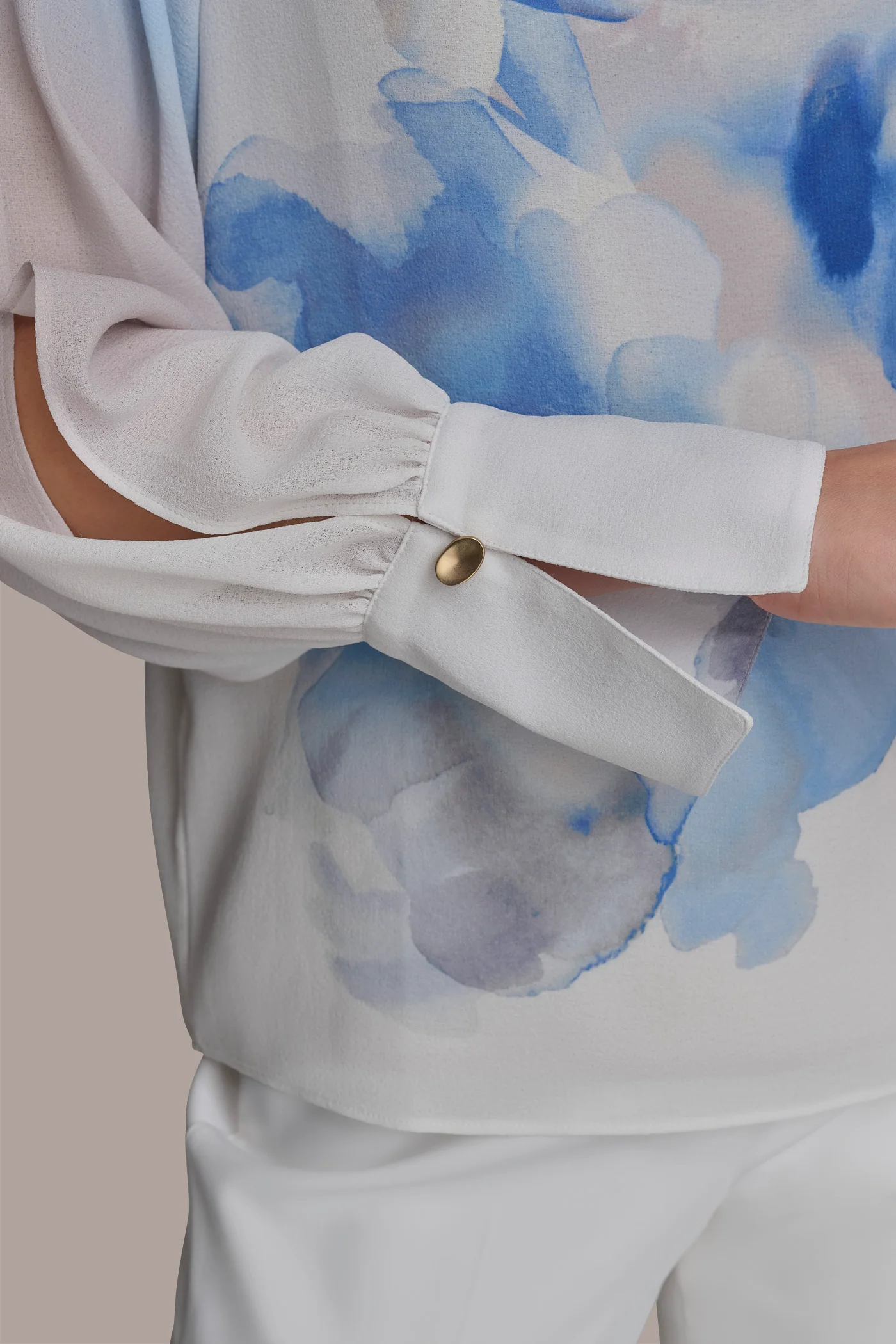 PRINT TOP WITH CUFF HARDWARE