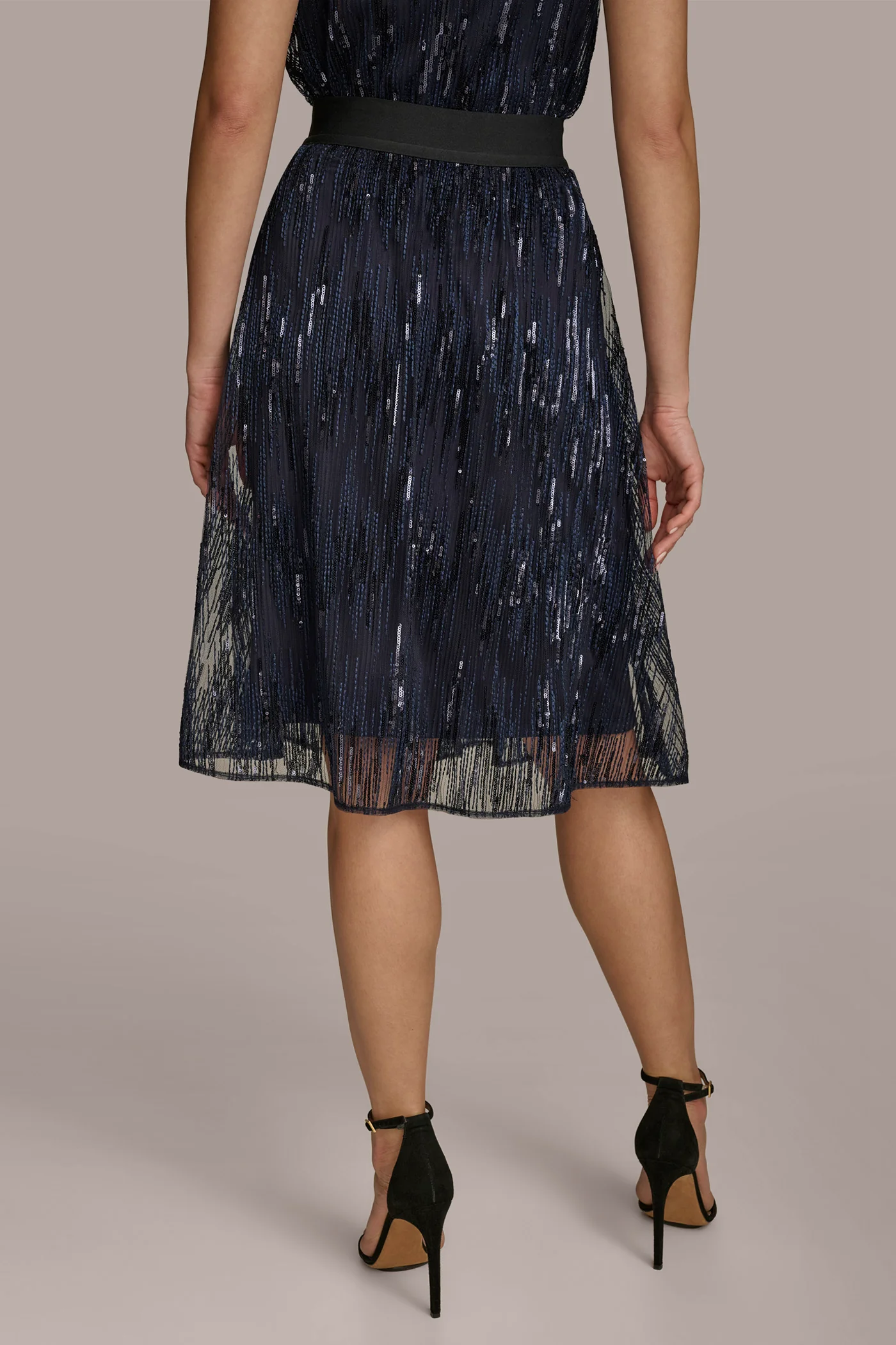 SEQUIN MESH SKIRT