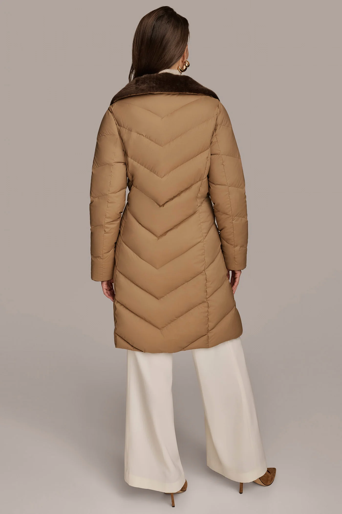 Long Down Filled Puffer Coat