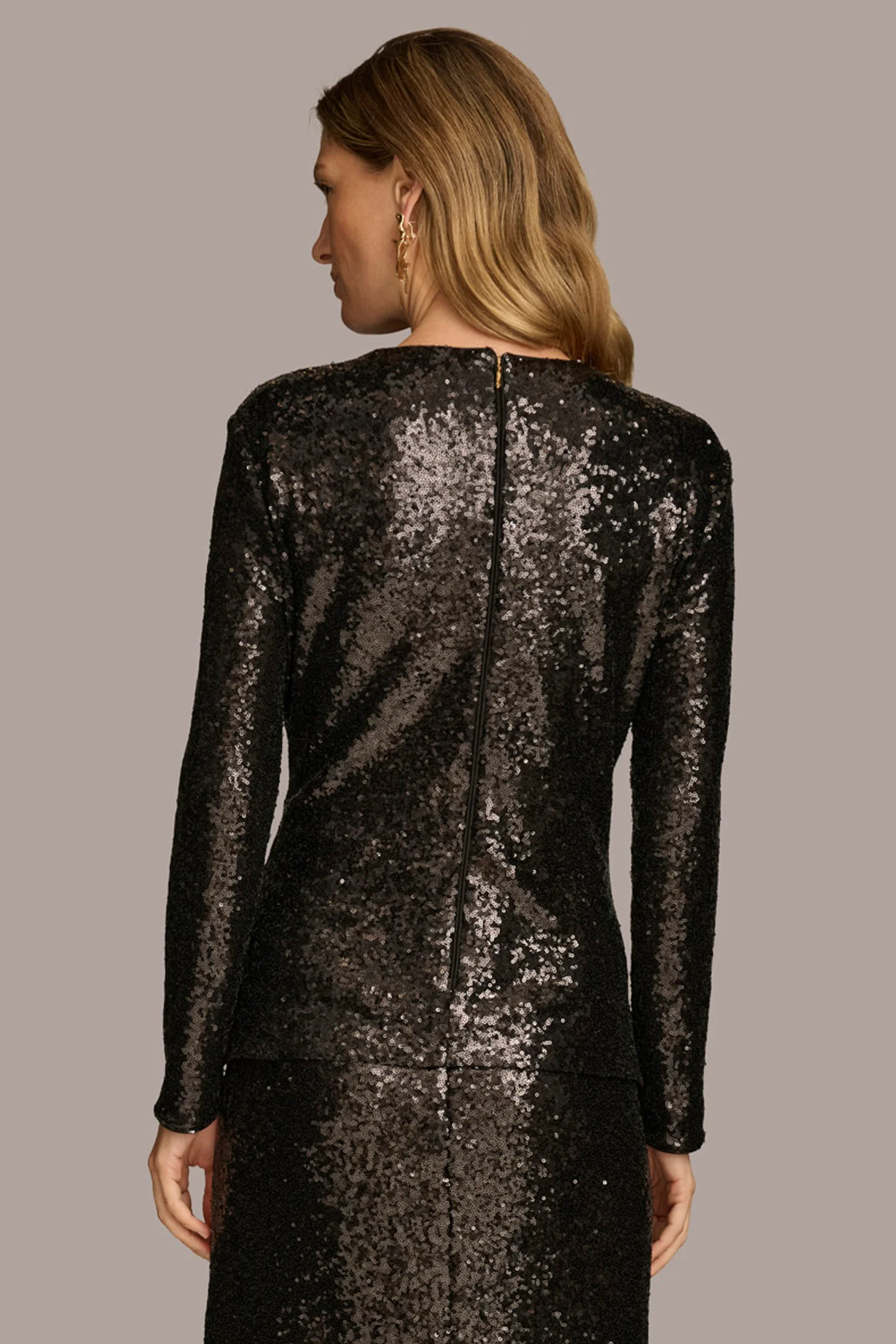 TIE WAIST SEQUIN TOP