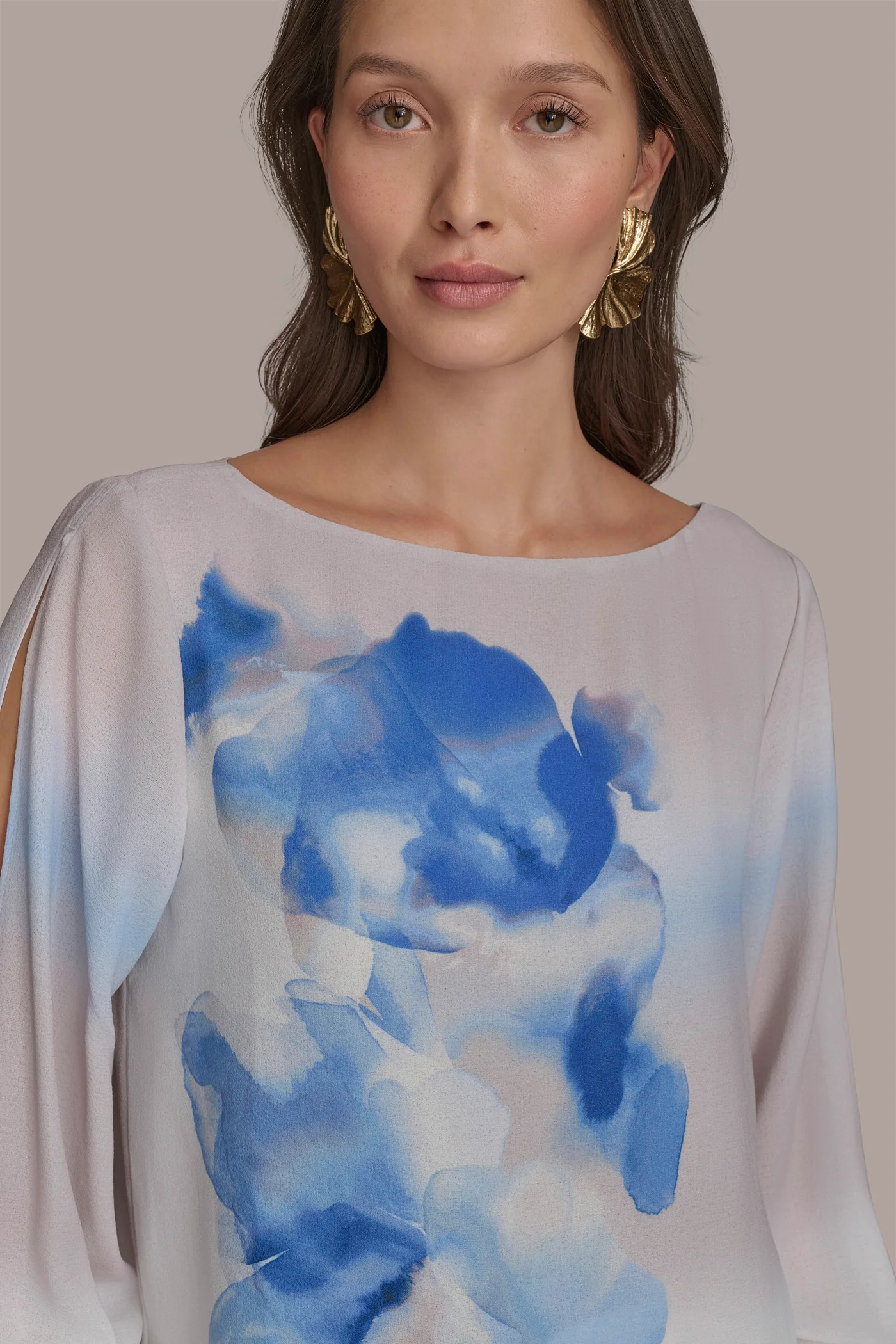 PRINT TOP WITH CUFF HARDWARE