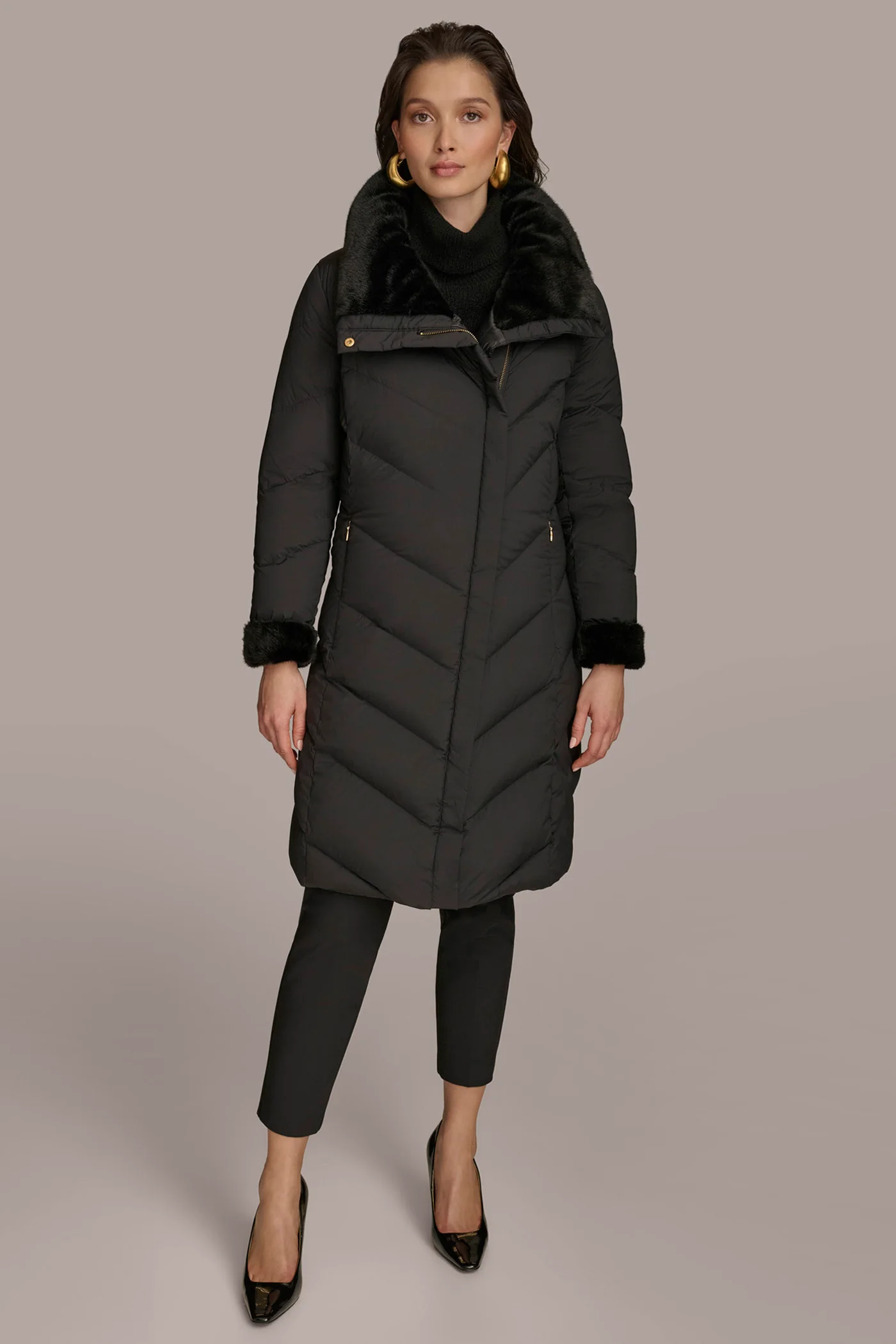 Long Down Filled Puffer Coat