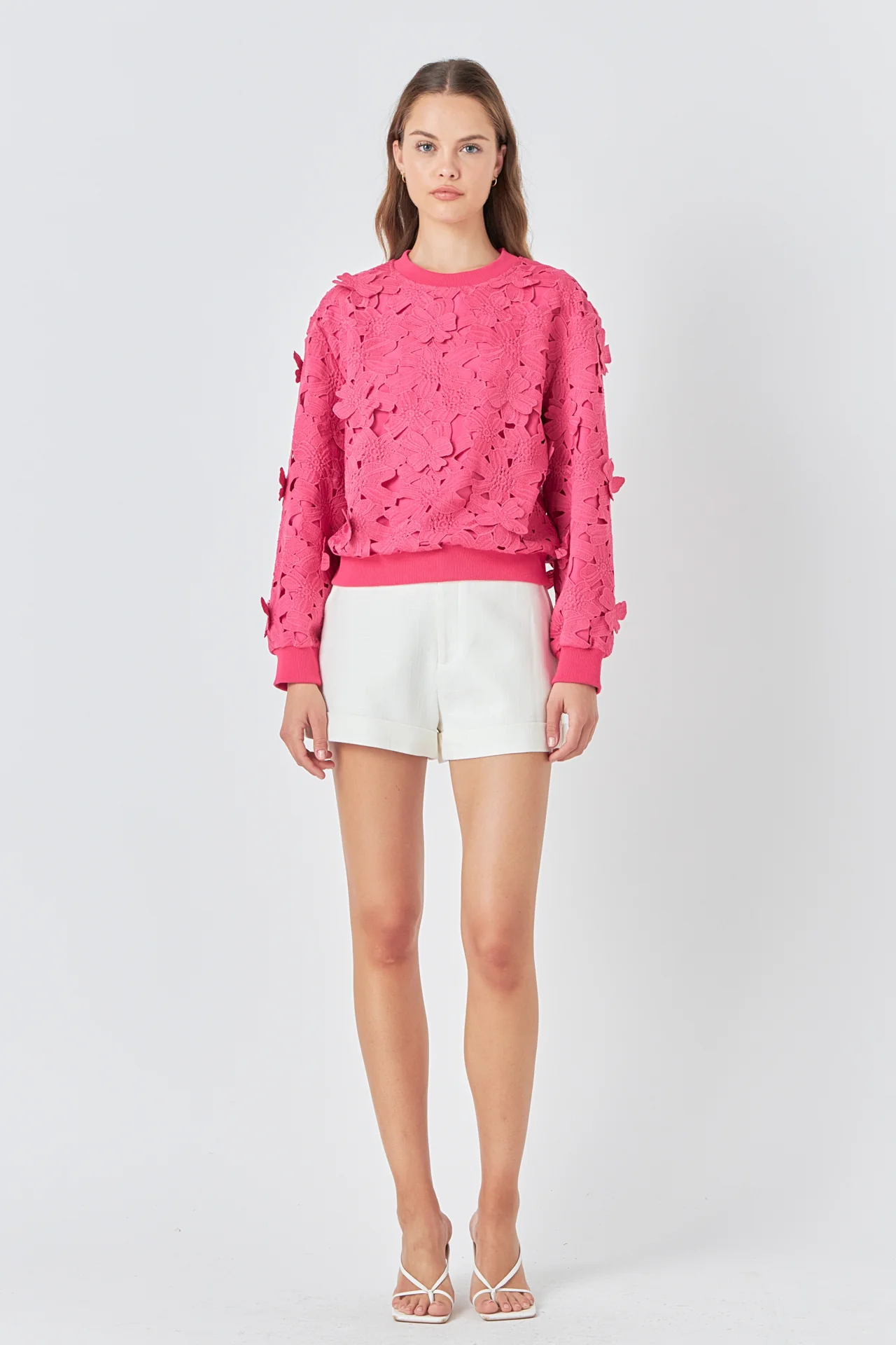 Floral Lace Sweater