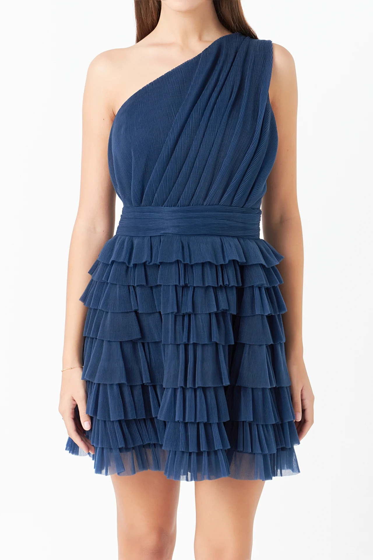 Tiered Tulle Mini Dress