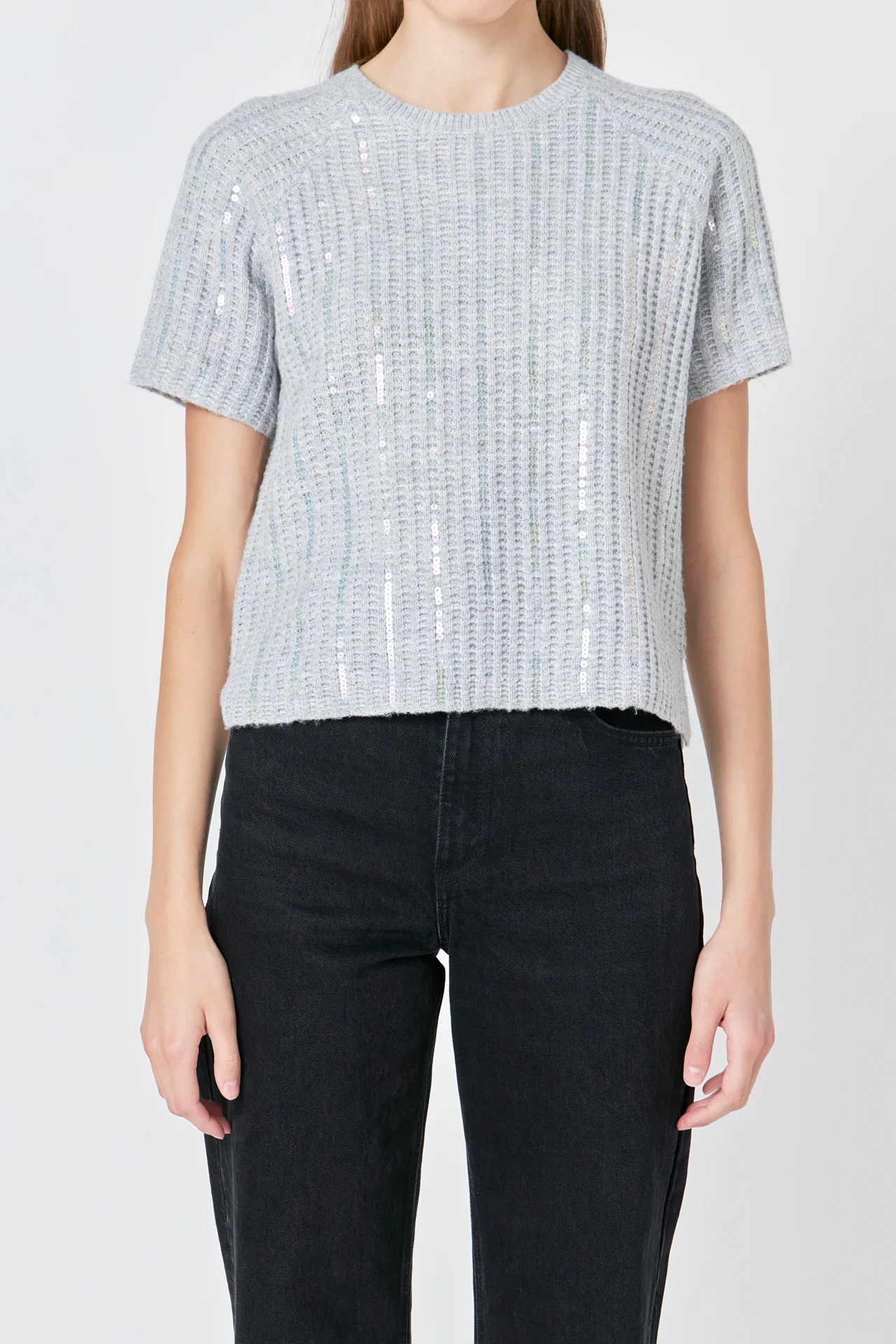 Sequins Sweater Top