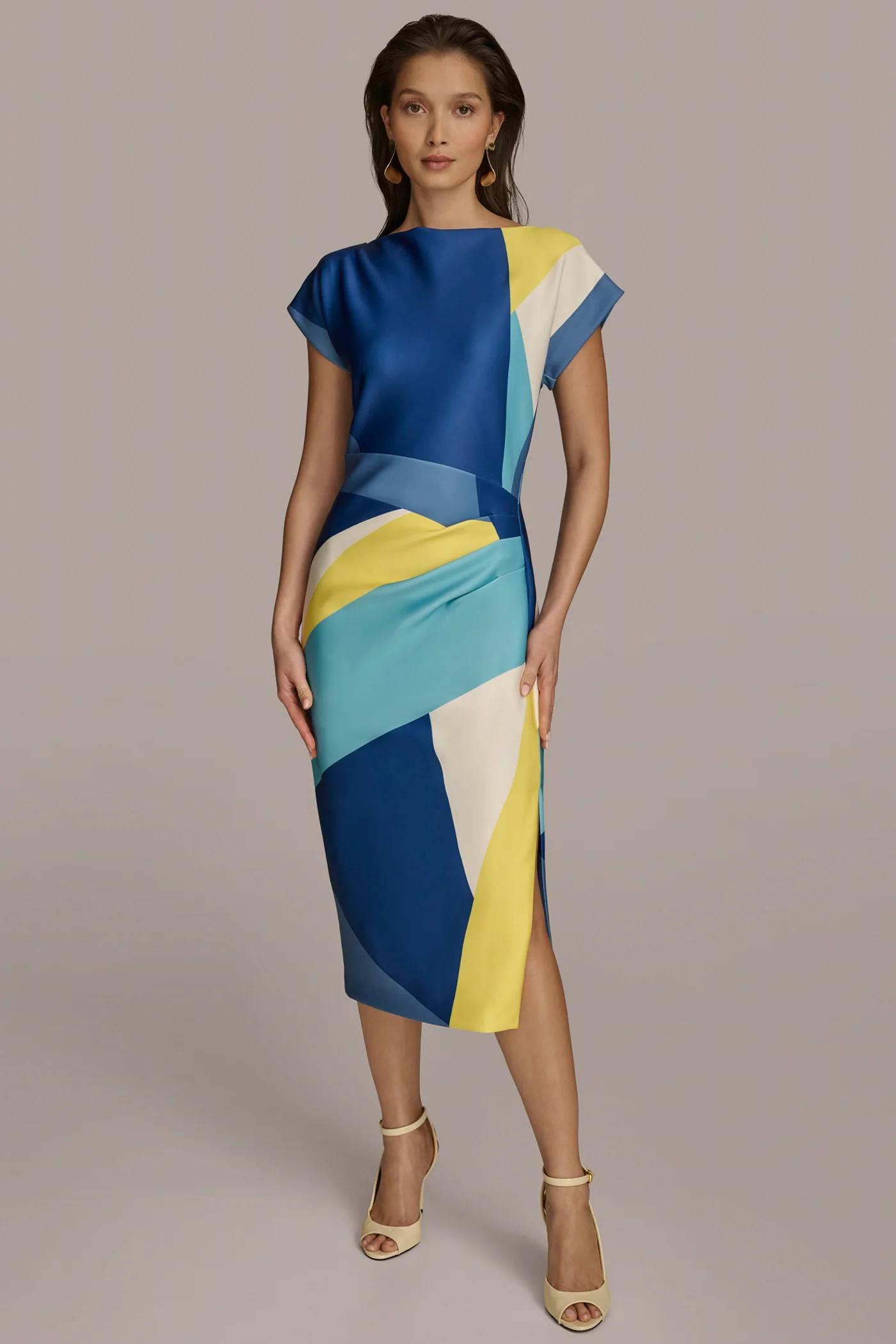 SHEATH COLORBLOCK DRESS