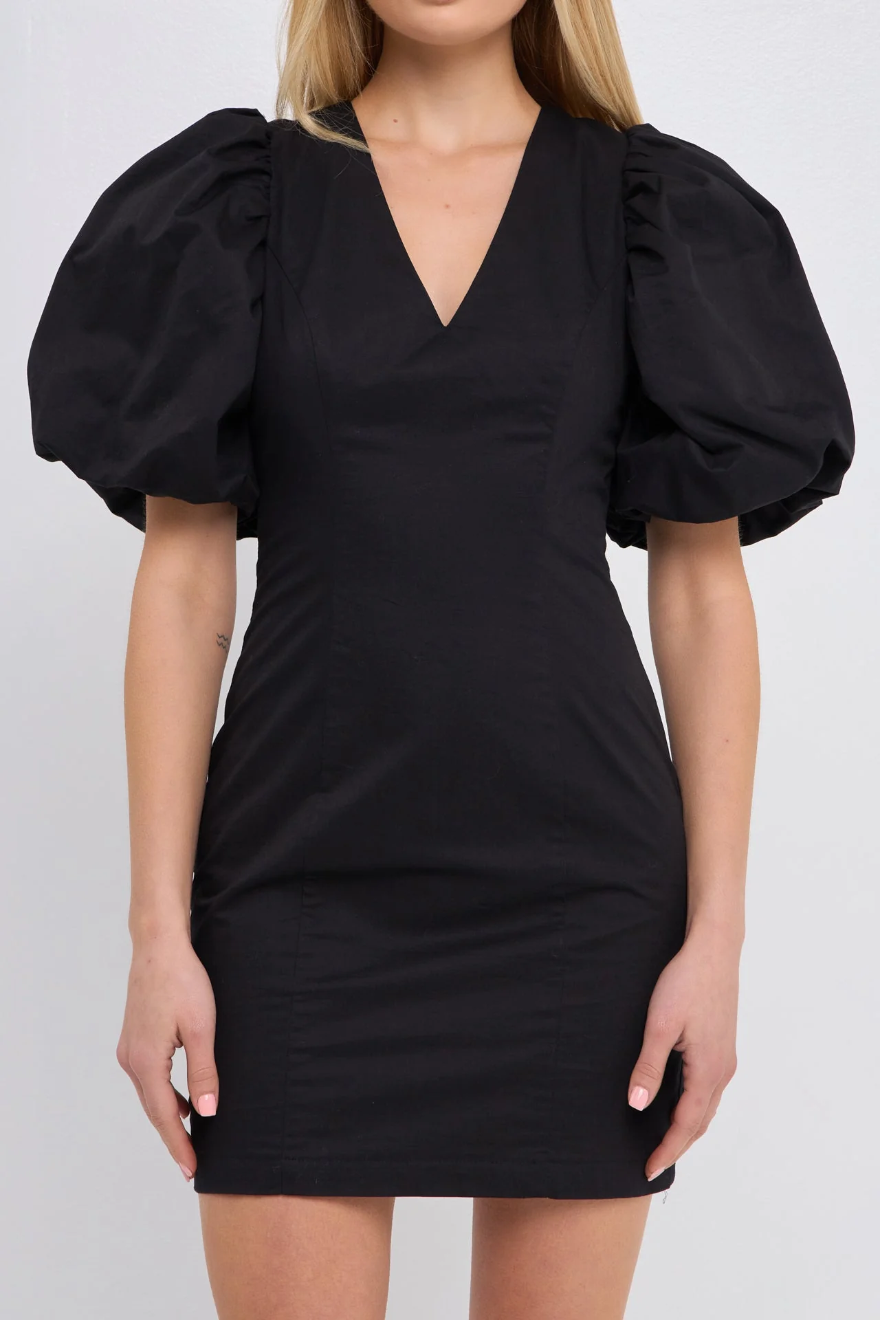 Back Schrunchie Mini Dress