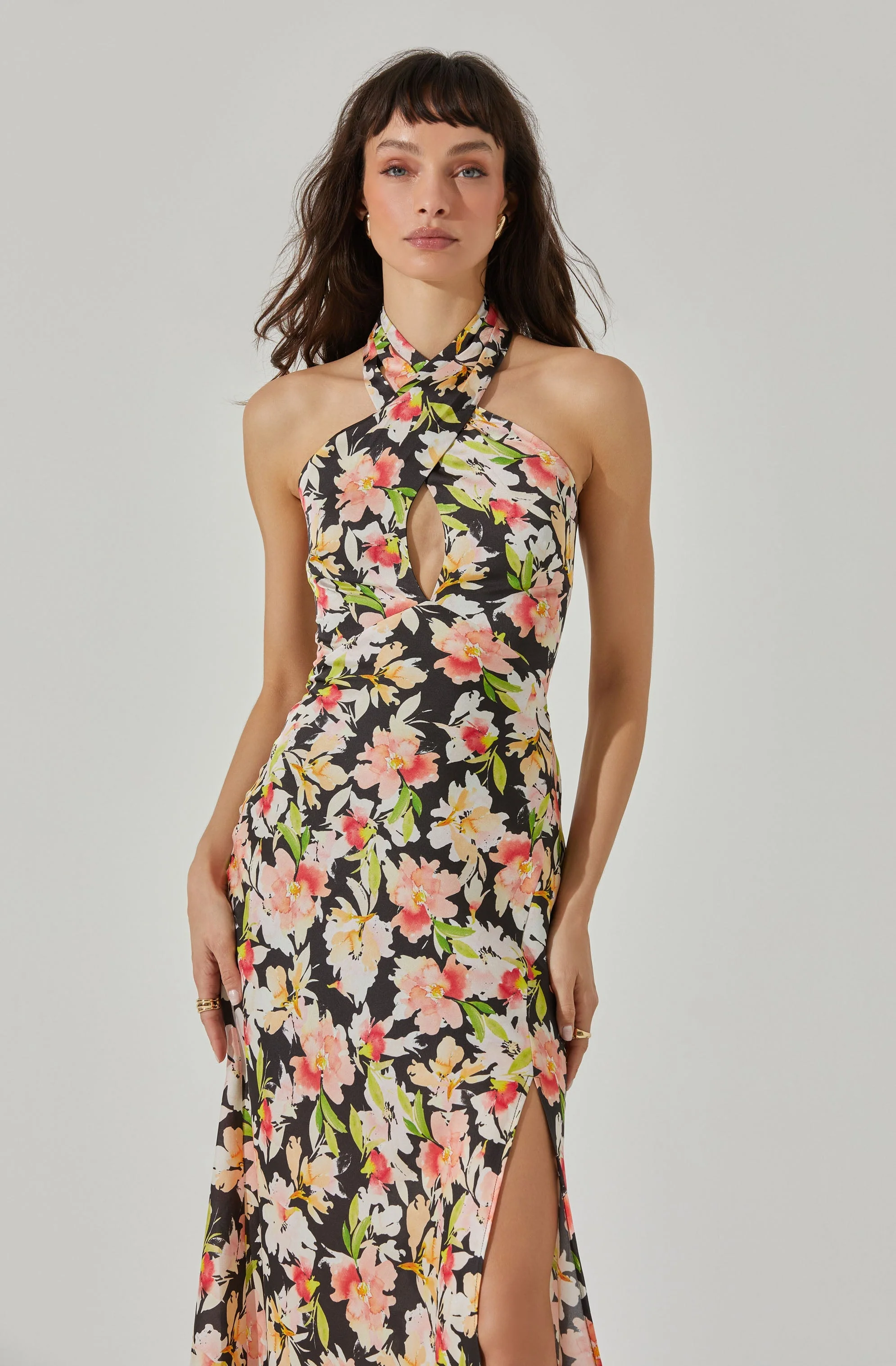 Marissa Halter Neck Midi Dress