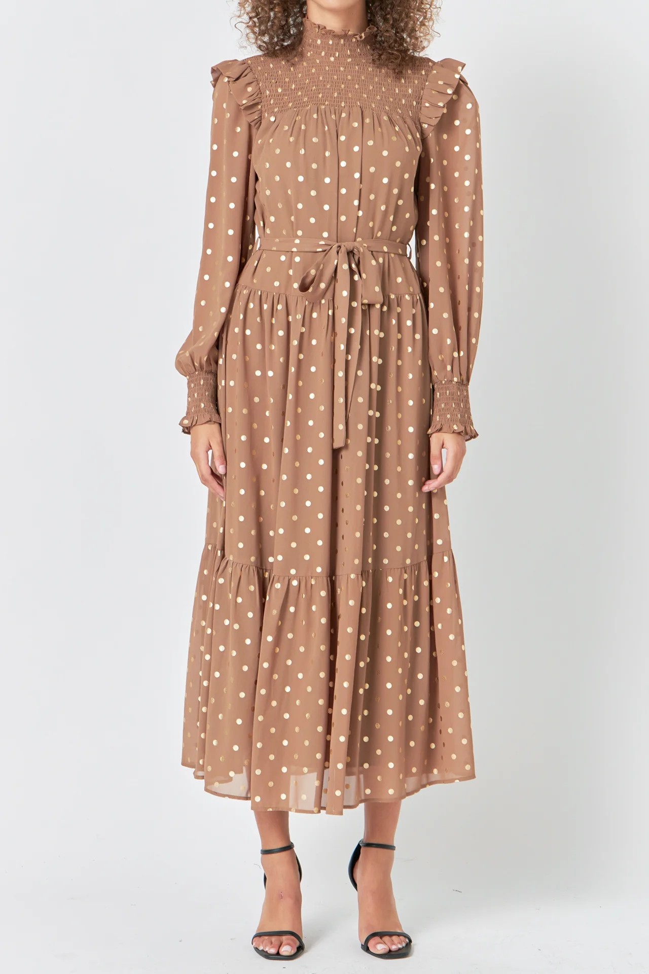 Polka Dot Maxi Dress