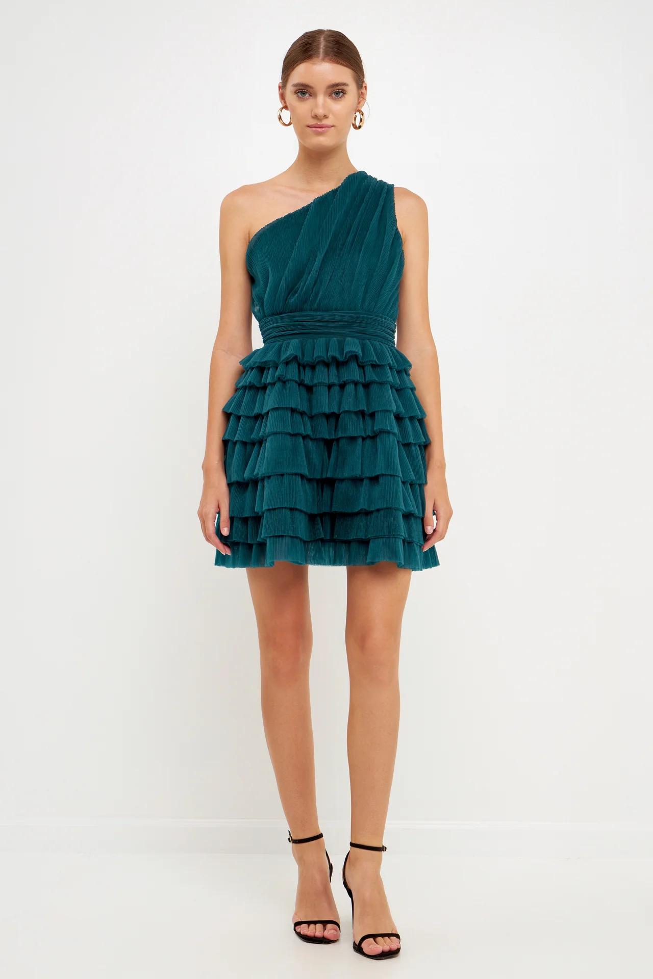 Tiered Tulle Mini Dress