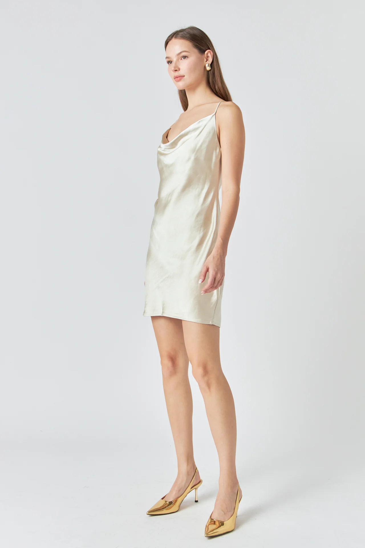 Satin Slip Mini Dress