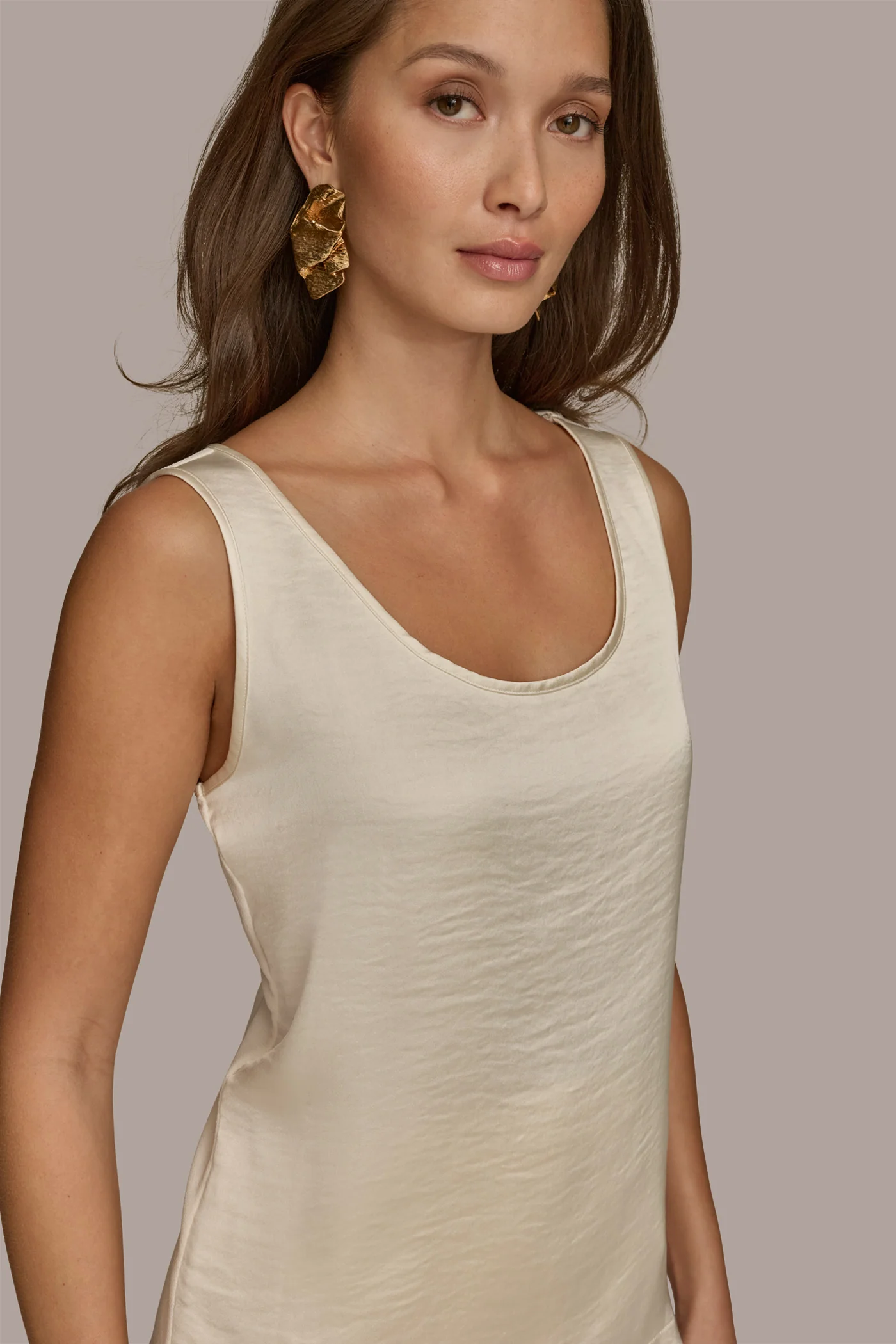 MIXED MEDIA TANK TOP