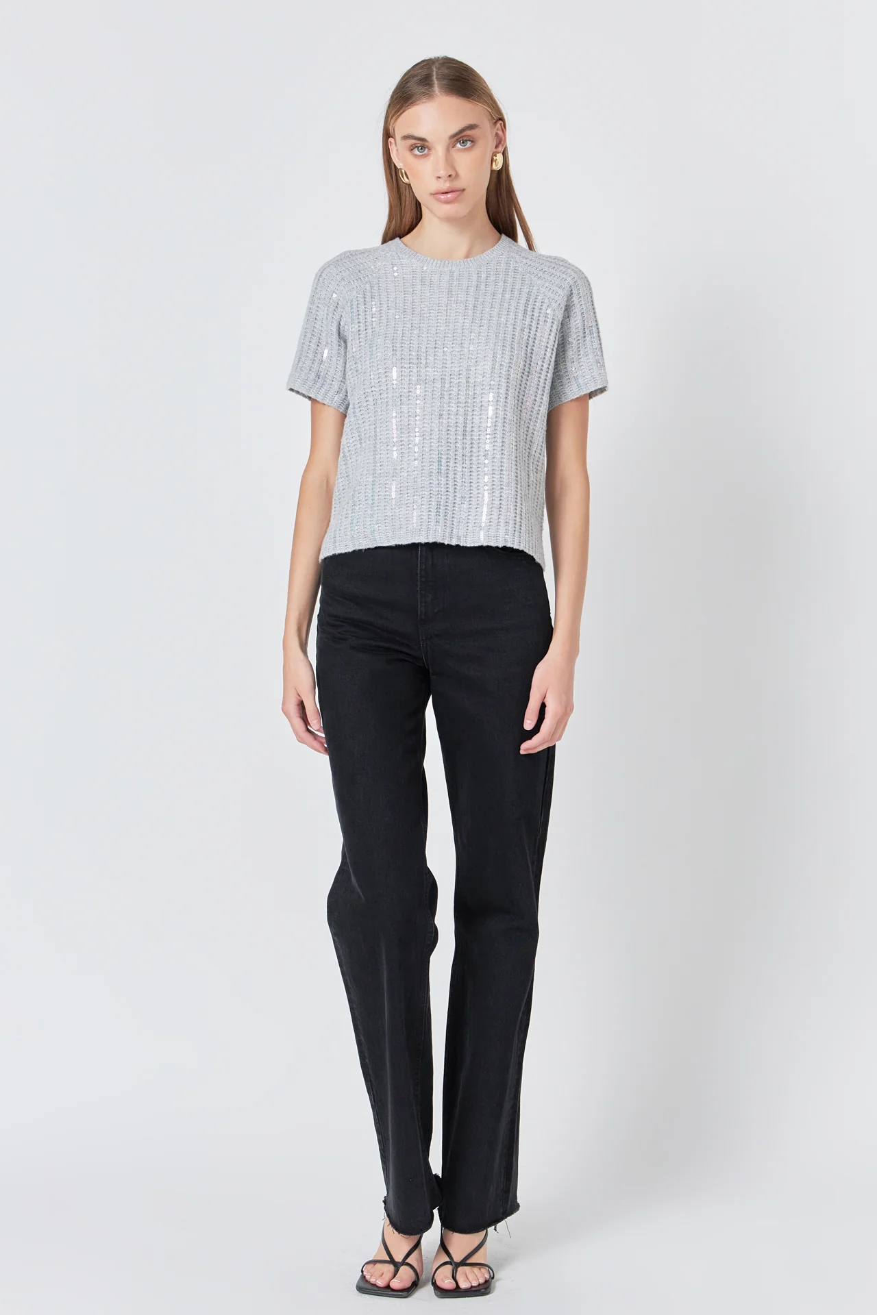 Sequins Sweater Top
