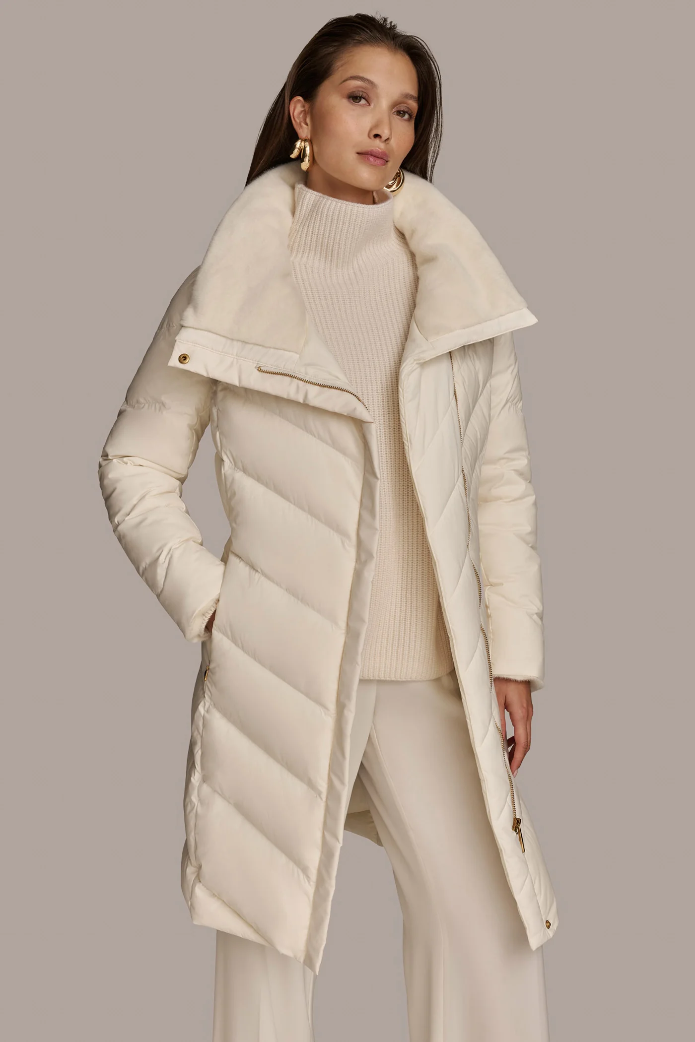Long Down Filled Puffer Coat
