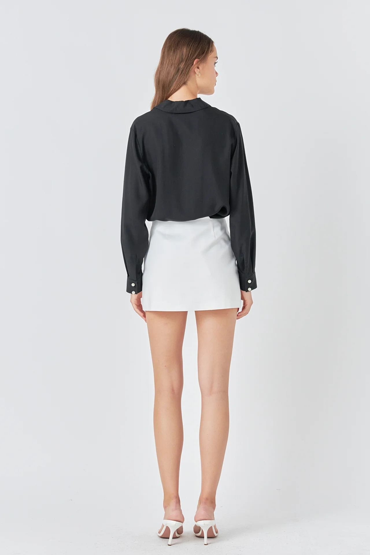 Pearl Button Collared Shirt